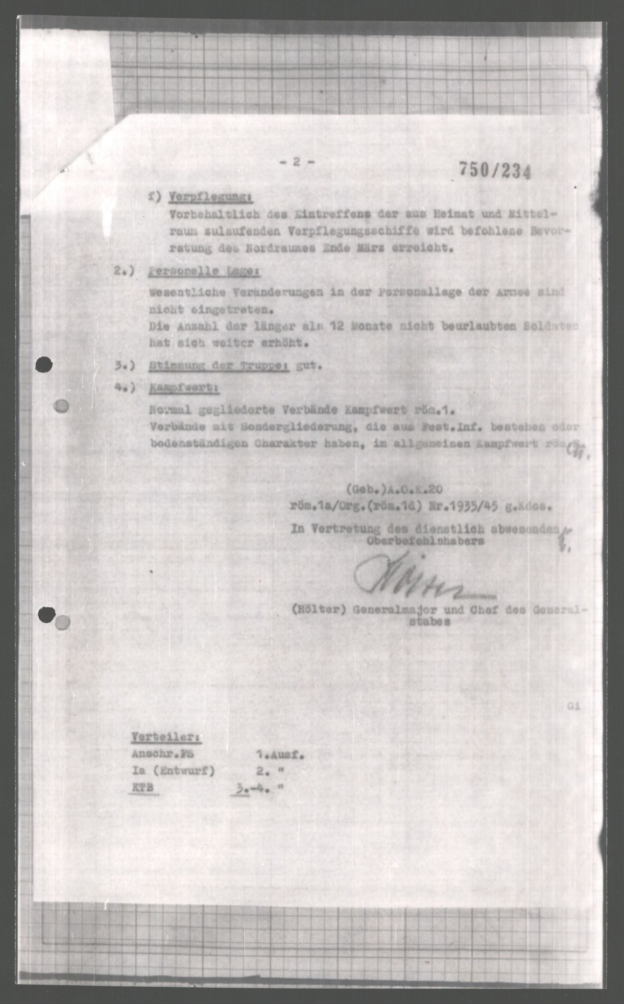 Forsvarets Overkommando. 2 kontor. Arkiv 11.4. Spredte tyske arkivsaker, AV/RA-RAFA-7031/D/Dar/Dara/L0004: Krigsdagbøker for 20. Gebirgs-Armee-Oberkommando (AOK 20), 1945, p. 120