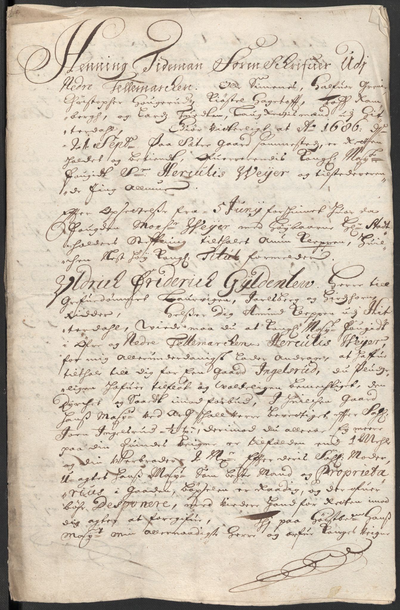 Rentekammeret inntil 1814, Reviderte regnskaper, Fogderegnskap, RA/EA-4092/R35/L2083: Fogderegnskap Øvre og Nedre Telemark, 1686, p. 23