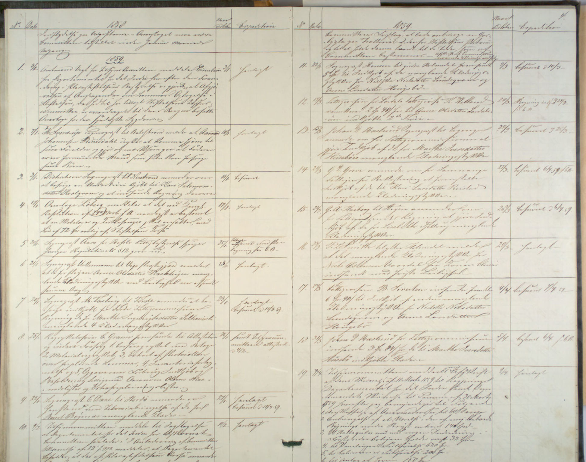 Lepraarkiver - Pleiestiftelsen for spedalske no.1, AV/SAB-A-60601/B.c/L0001: Journal, 1857-1882, p. 3b-4a