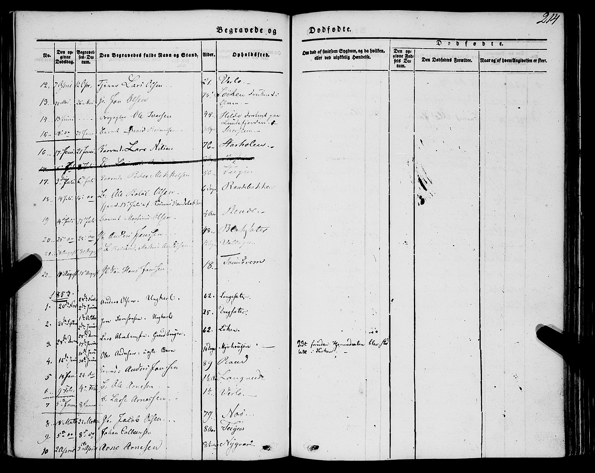 Innvik sokneprestembete, AV/SAB-A-80501: Parish register (official) no. A 5, 1847-1865, p. 214