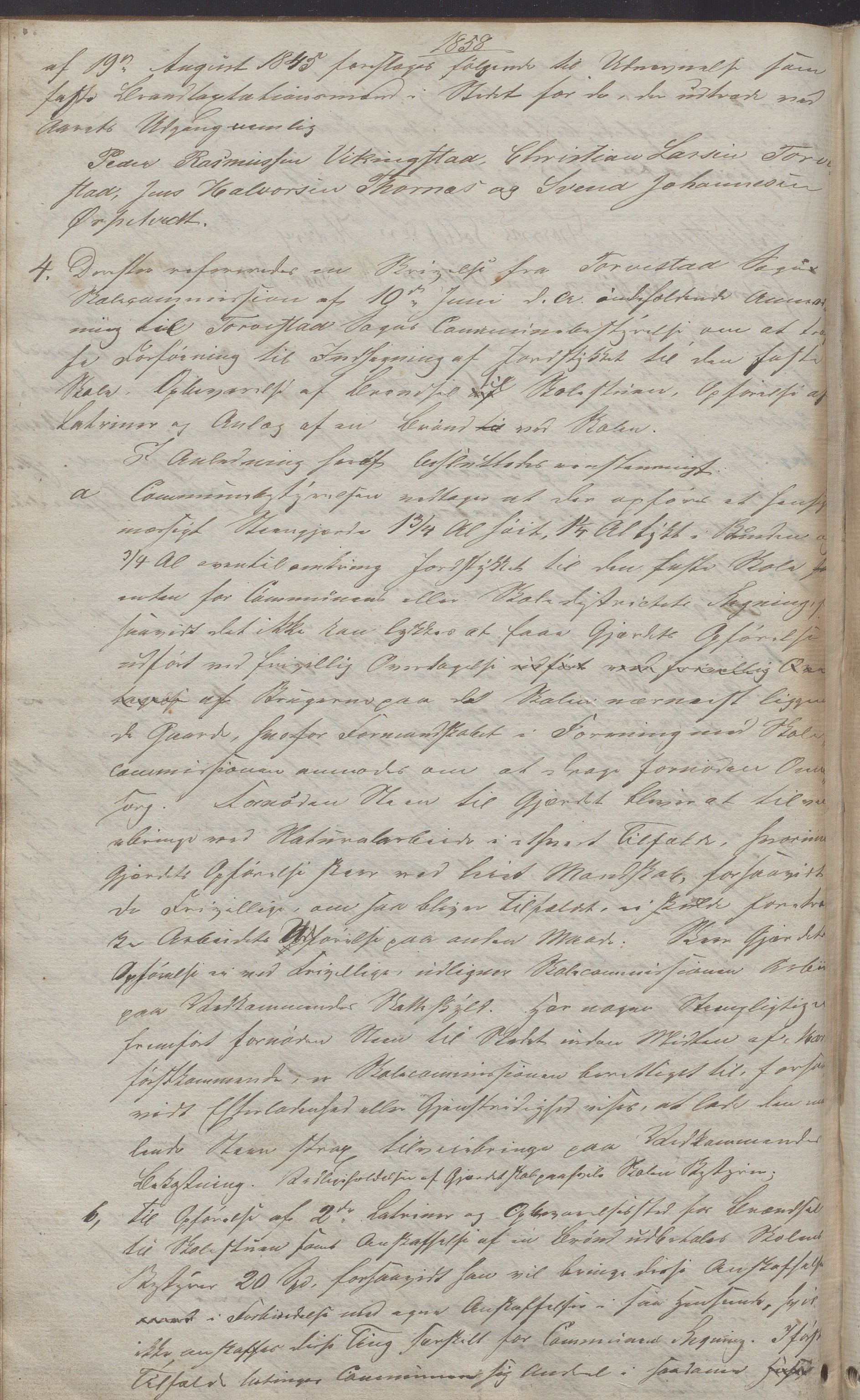 Torvastad kommune - Formannskapet, IKAR/K-101331/A/L0001: Forhandlingsprotokoll, 1837-1860, p. 364