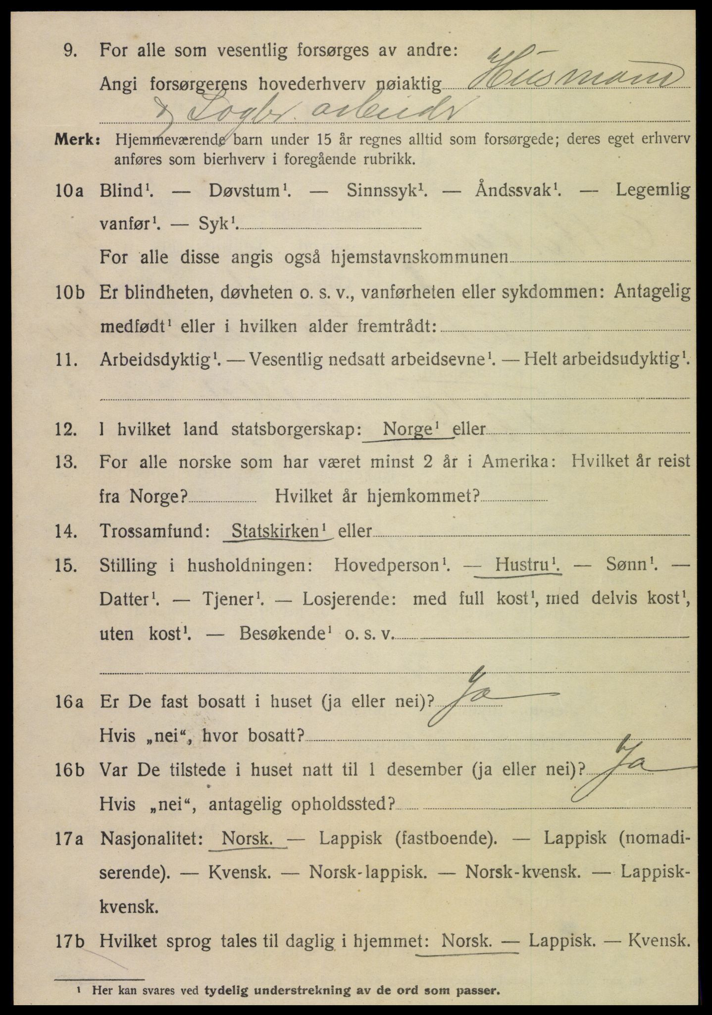 SAT, 1920 census for Otterøy, 1920, p. 1120