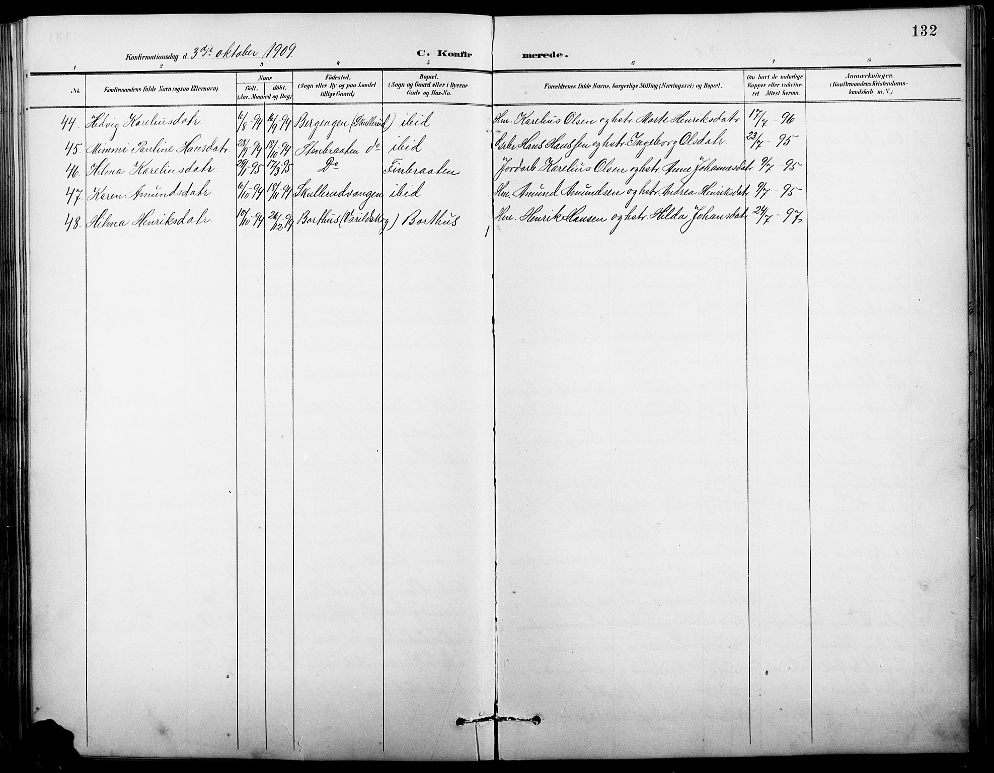 Vinger prestekontor, AV/SAH-PREST-024/H/Ha/Hab/L0004: Parish register (copy) no. 4, 1895-1920, p. 132