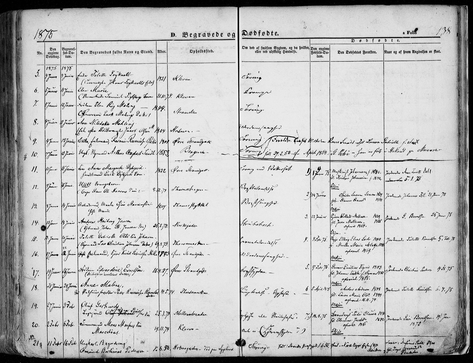 Domkirken sokneprestkontor, SAST/A-101812/001/30/30BA/L0020: Parish register (official) no. A 19, 1858-1877, p. 138