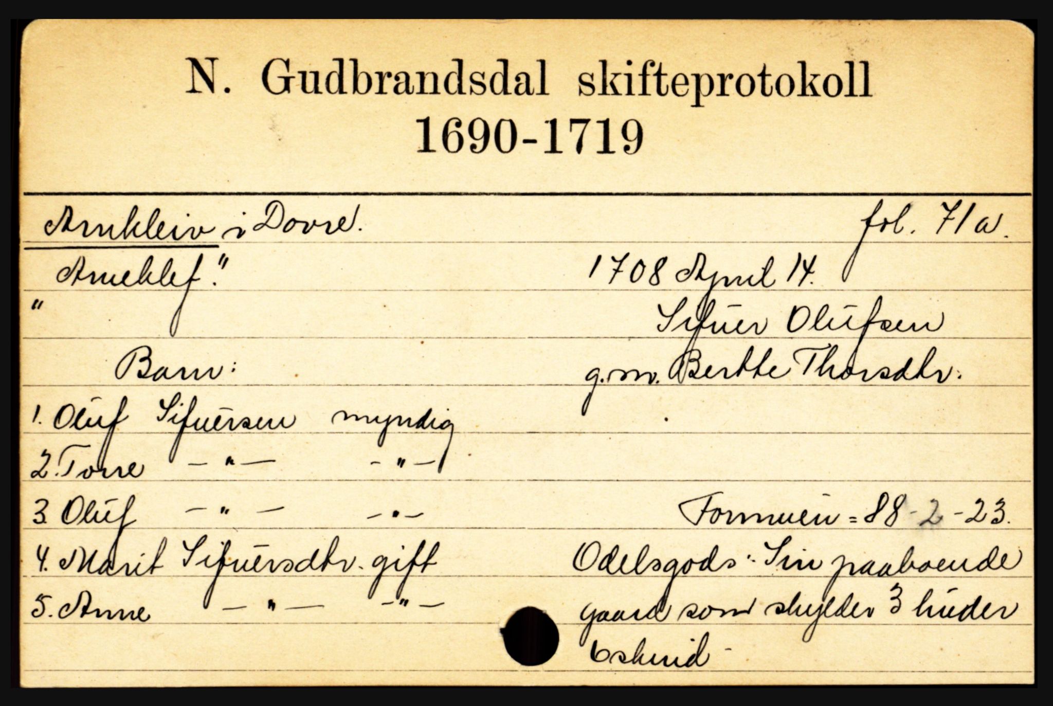 Nord-Gudbrandsdal tingrett, AV/SAH-TING-002/J, 1658-1900, p. 143