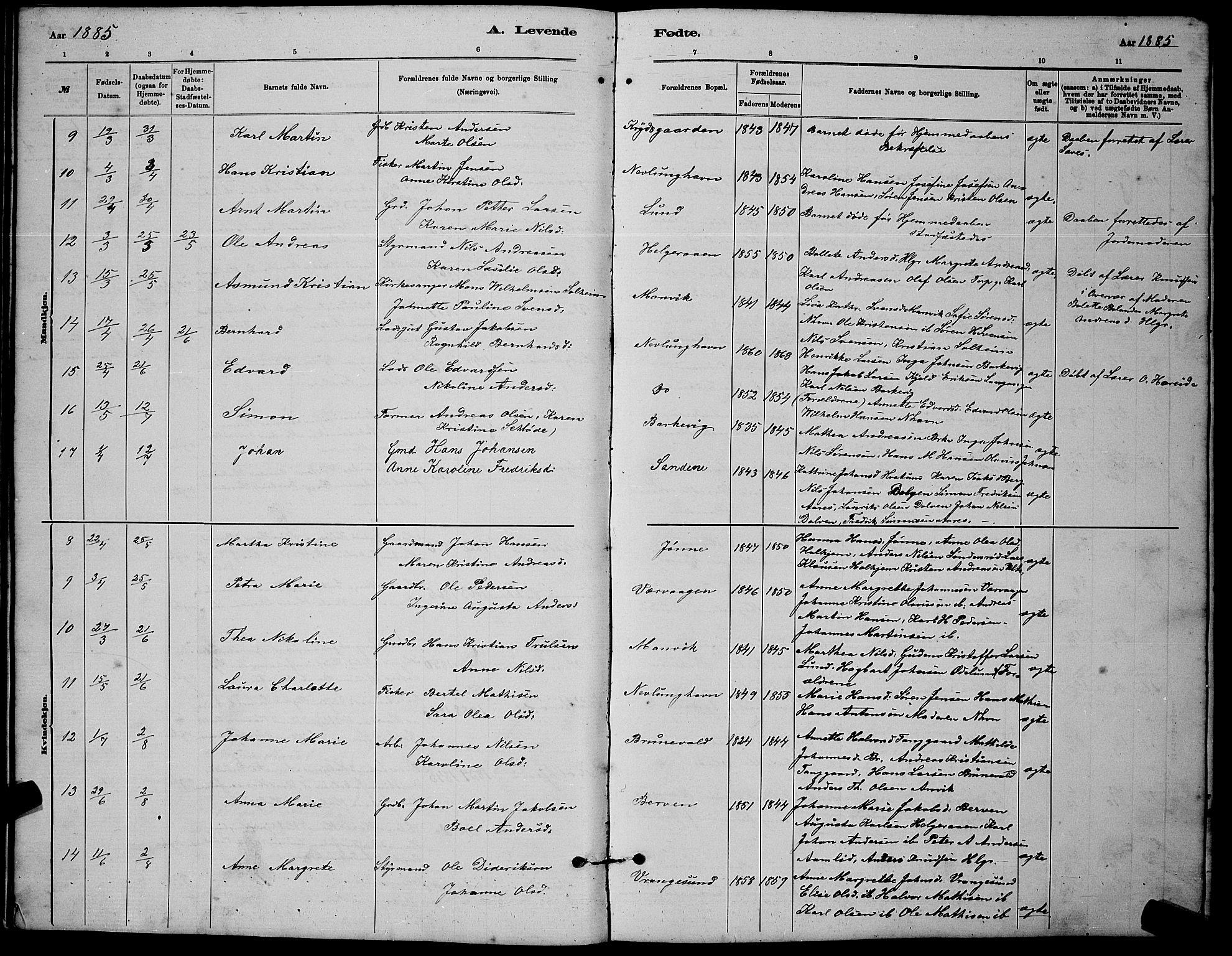 Brunlanes kirkebøker, AV/SAKO-A-342/G/Gb/L0002: Parish register (copy) no. II 2, 1878-1902