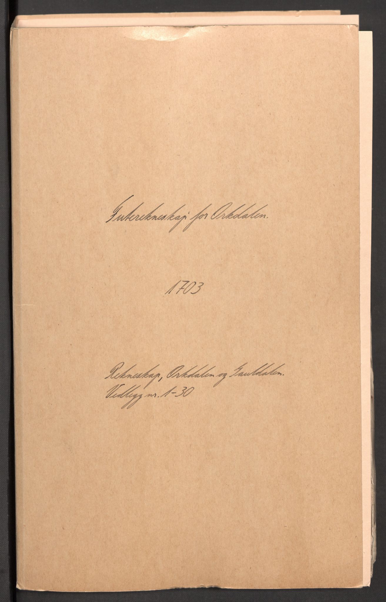 Rentekammeret inntil 1814, Reviderte regnskaper, Fogderegnskap, RA/EA-4092/R60/L3953: Fogderegnskap Orkdal og Gauldal, 1703, p. 2