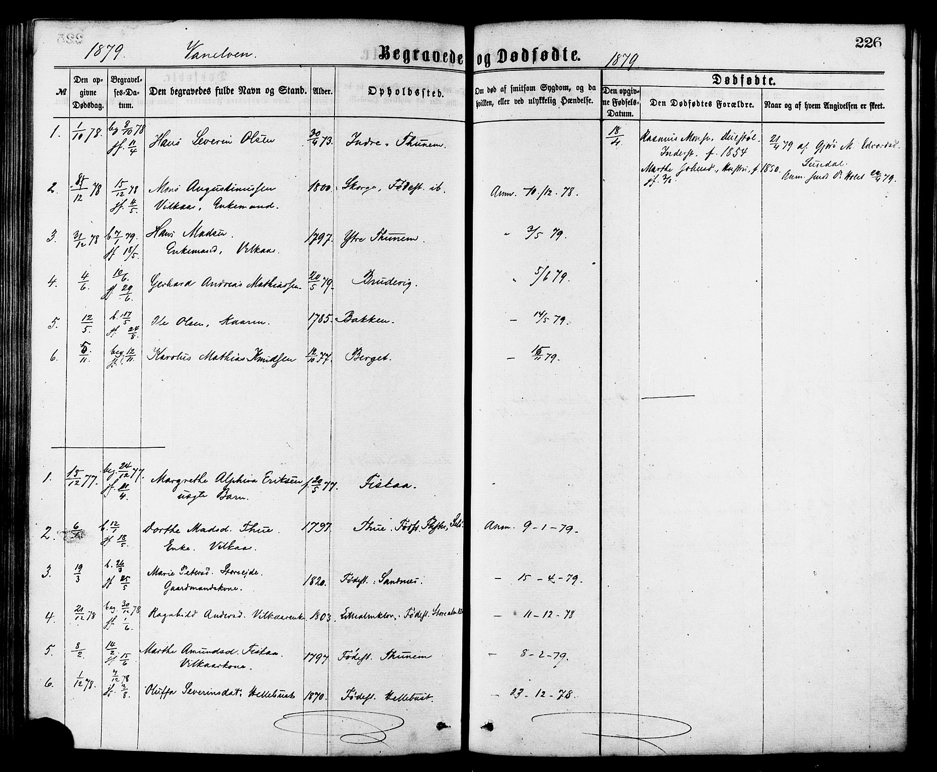 Ministerialprotokoller, klokkerbøker og fødselsregistre - Møre og Romsdal, AV/SAT-A-1454/501/L0007: Parish register (official) no. 501A07, 1868-1884, p. 226