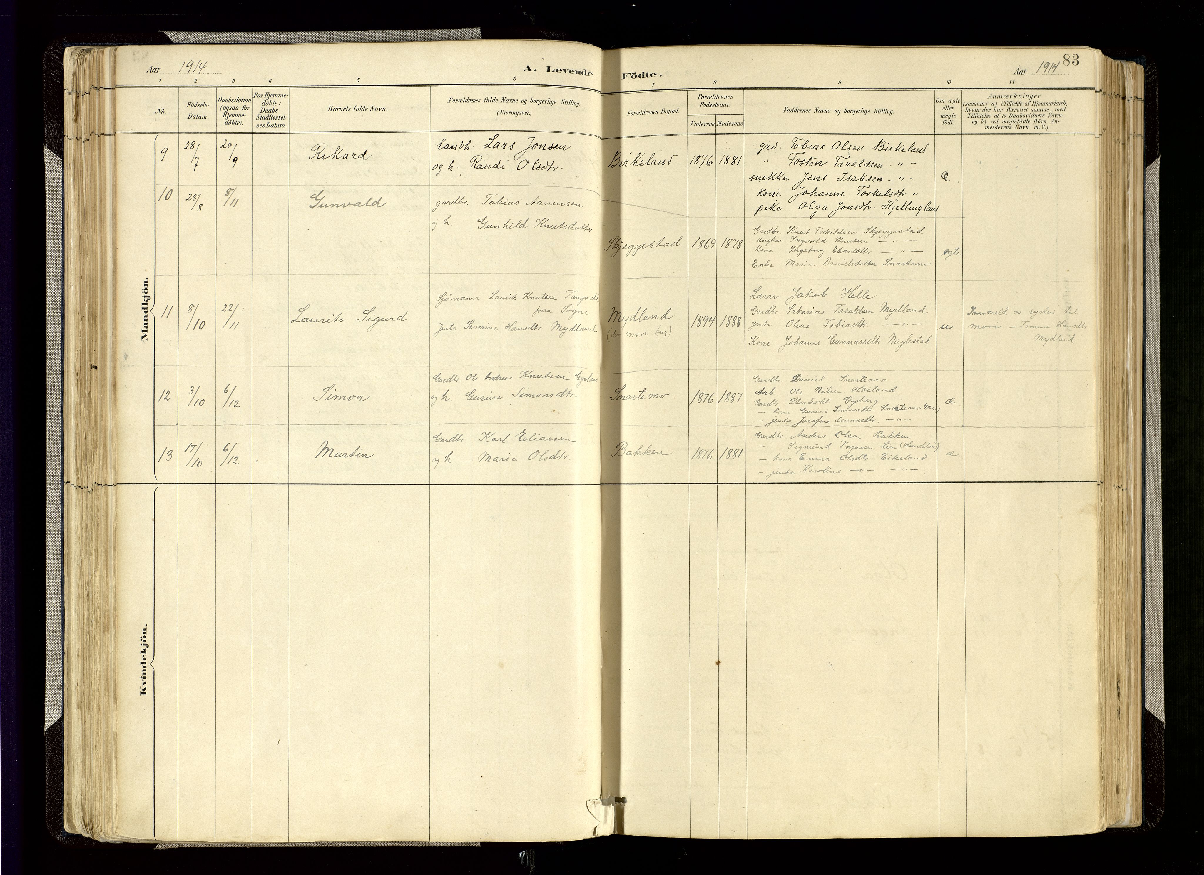 Hægebostad sokneprestkontor, AV/SAK-1111-0024/F/Fa/Faa/L0006: Parish register (official) no. A 6, 1887-1929, p. 83