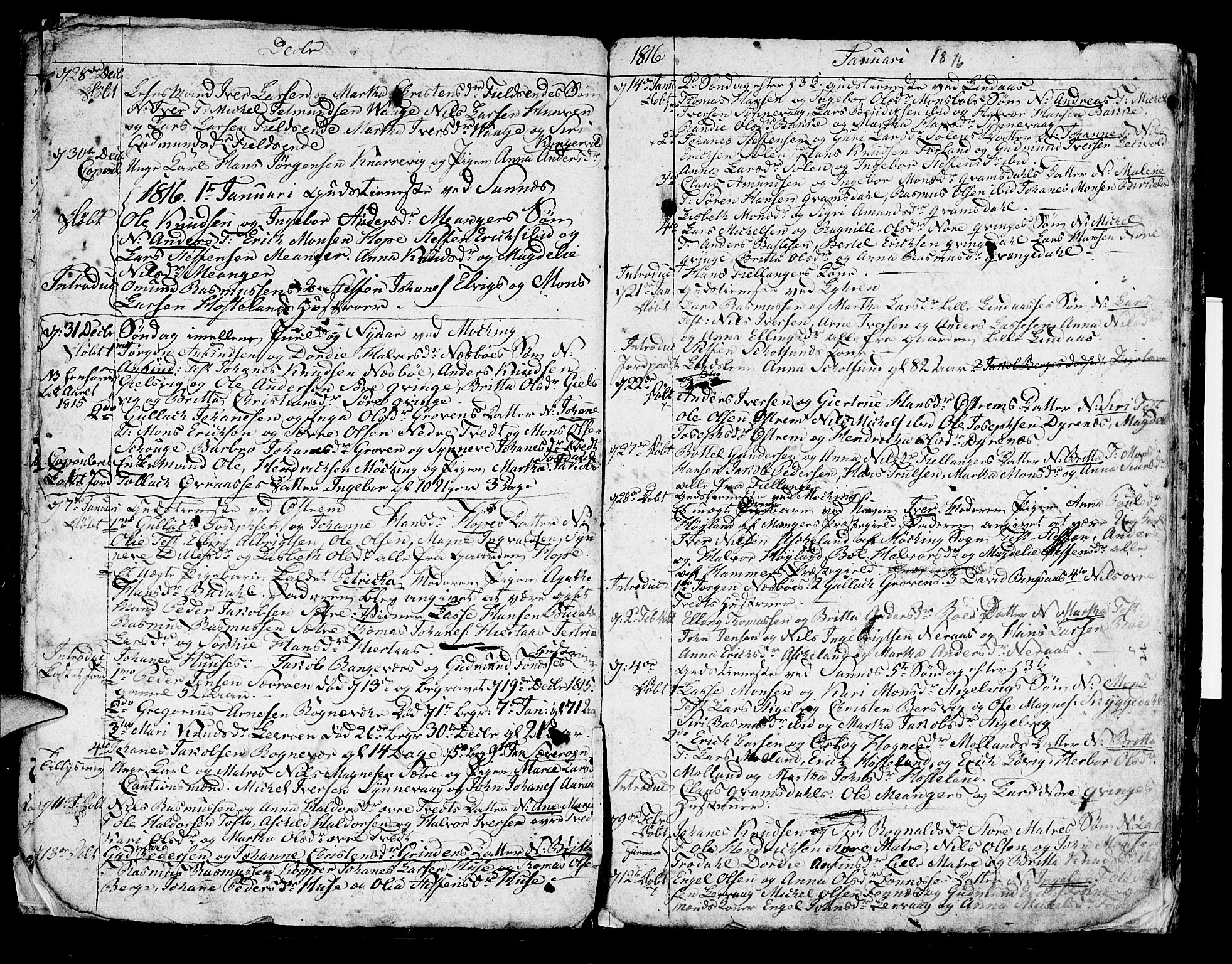 Lindås Sokneprestembete, AV/SAB-A-76701/H/Haa/Haaa/L0006: Parish register (official) no. A 6, 1813-1823, p. 15