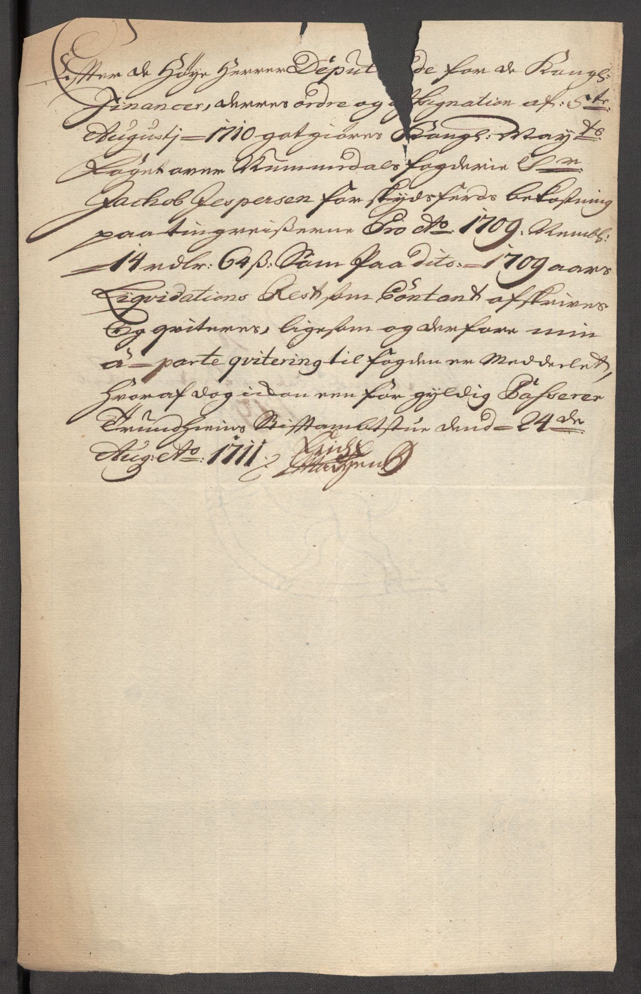 Rentekammeret inntil 1814, Reviderte regnskaper, Fogderegnskap, AV/RA-EA-4092/R64/L4431: Fogderegnskap Namdal, 1709-1710, p. 218