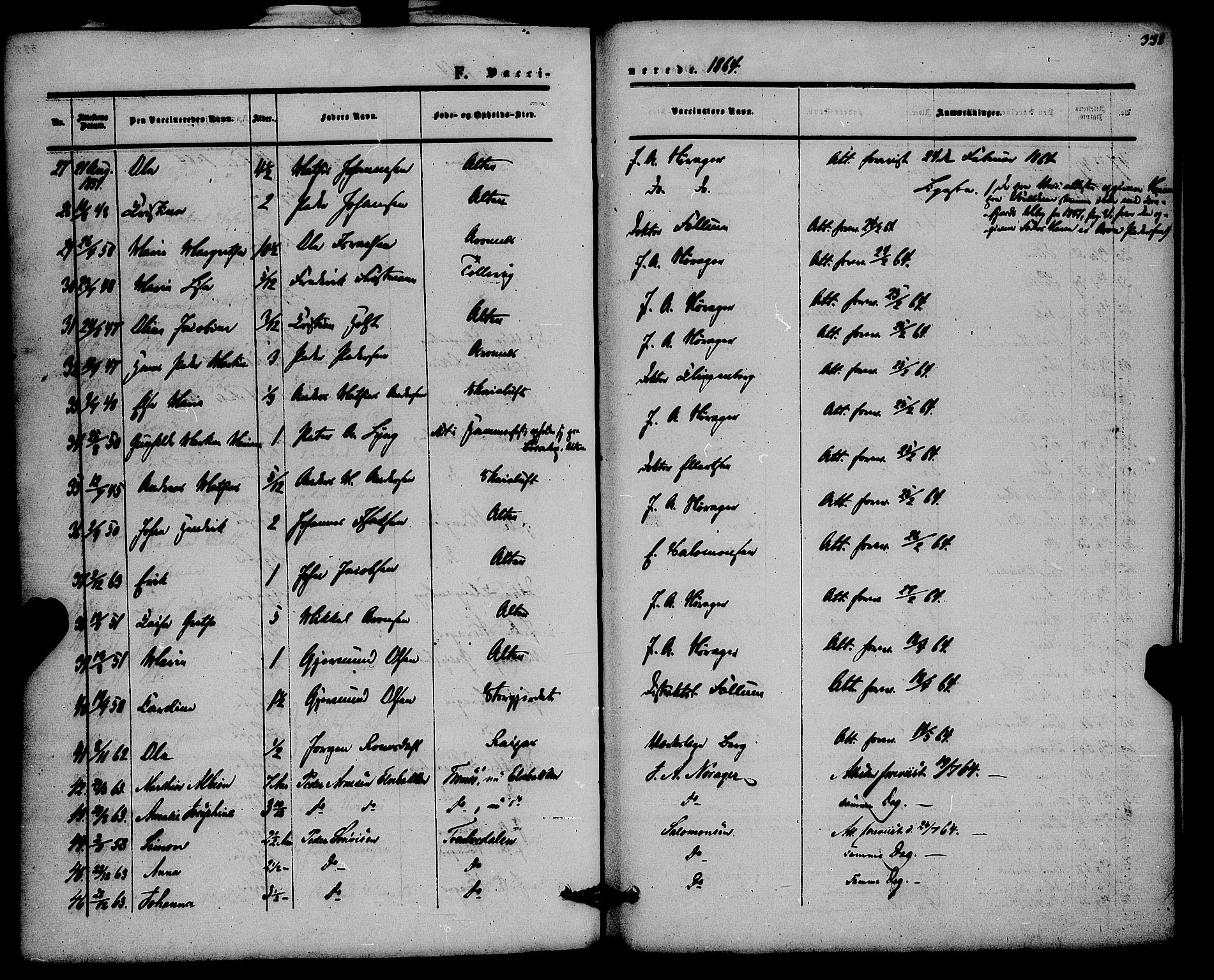 Alta sokneprestkontor, SATØ/S-1338/H/Ha/L0001.kirke: Parish register (official) no. 1, 1858-1878, p. 338