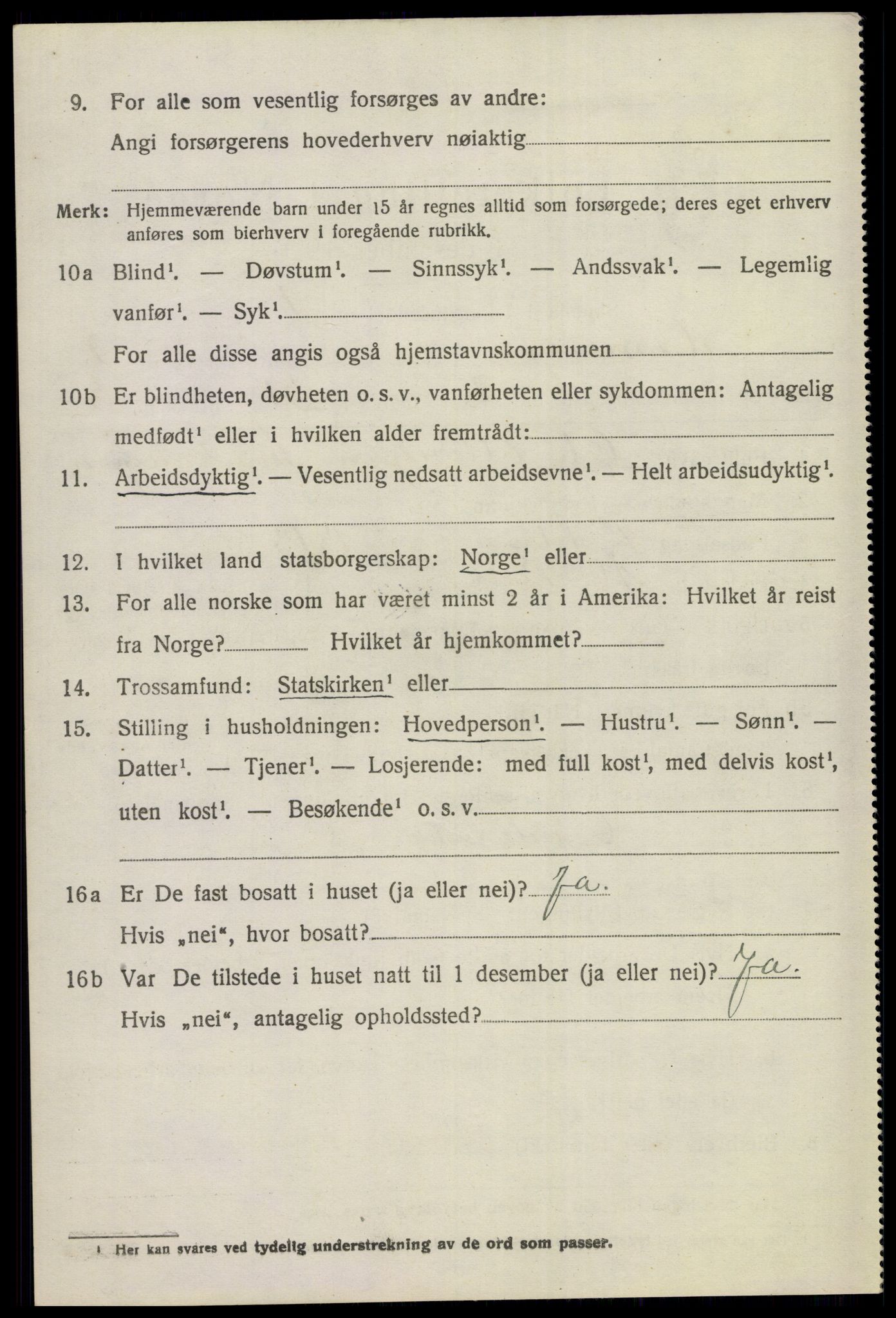 SAKO, 1920 census for Hemsedal, 1920, p. 697