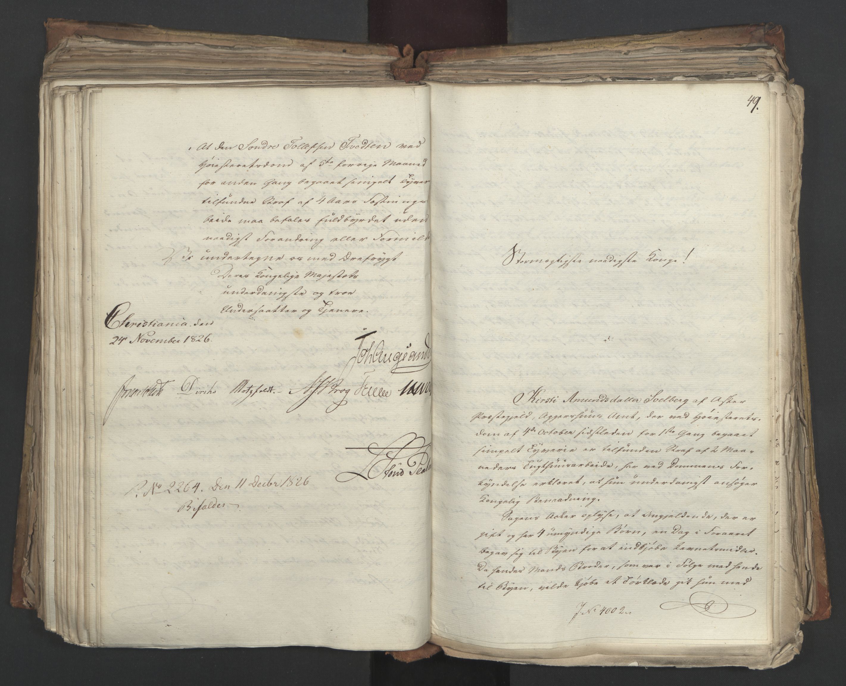 Statsrådsavdelingen i Stockholm, AV/RA-S-1003/D/Da/L0049: Regjeringsinnstillinger nr. 3860-4086, 1826, p. 343