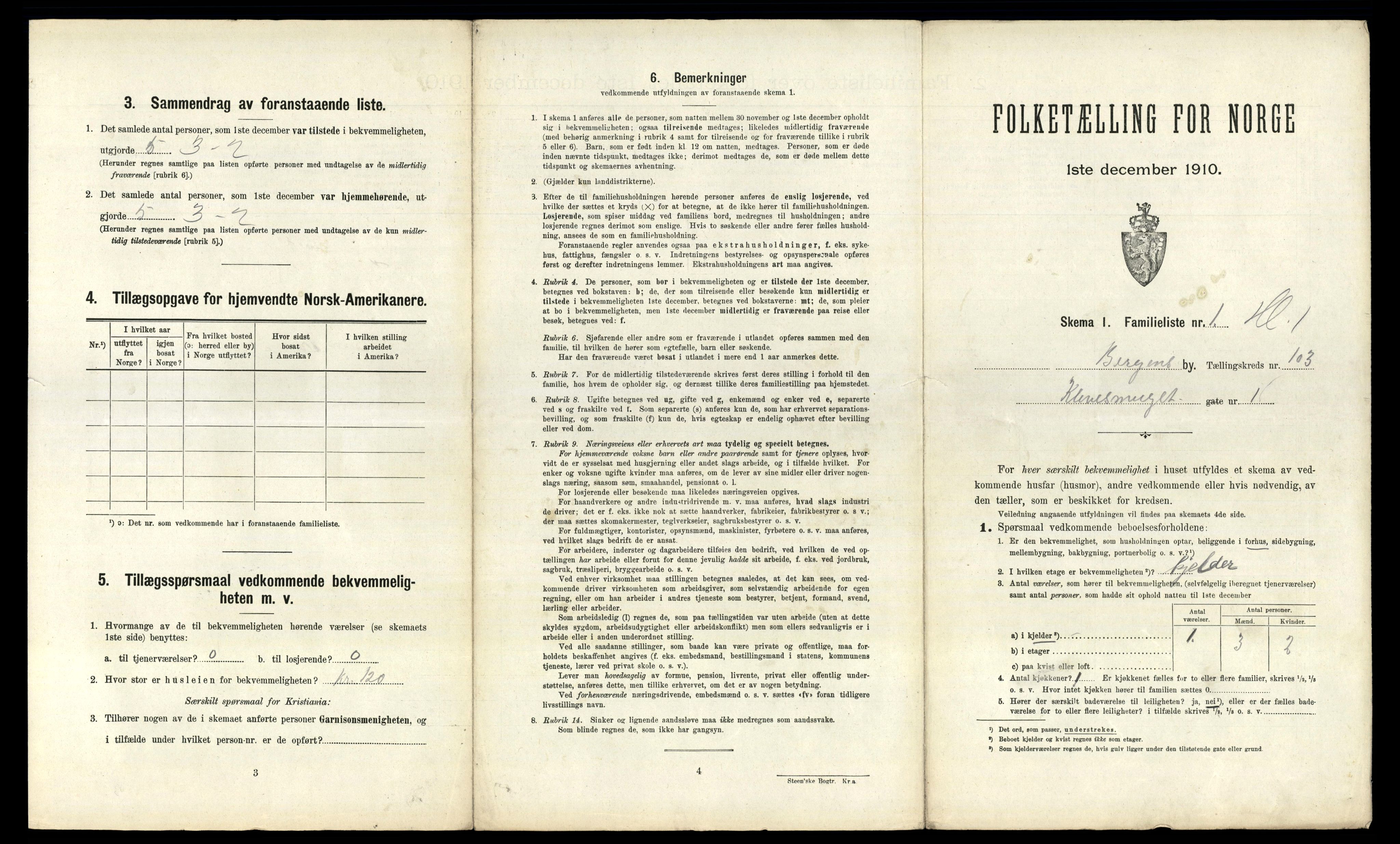 RA, 1910 census for Bergen, 1910, p. 35757