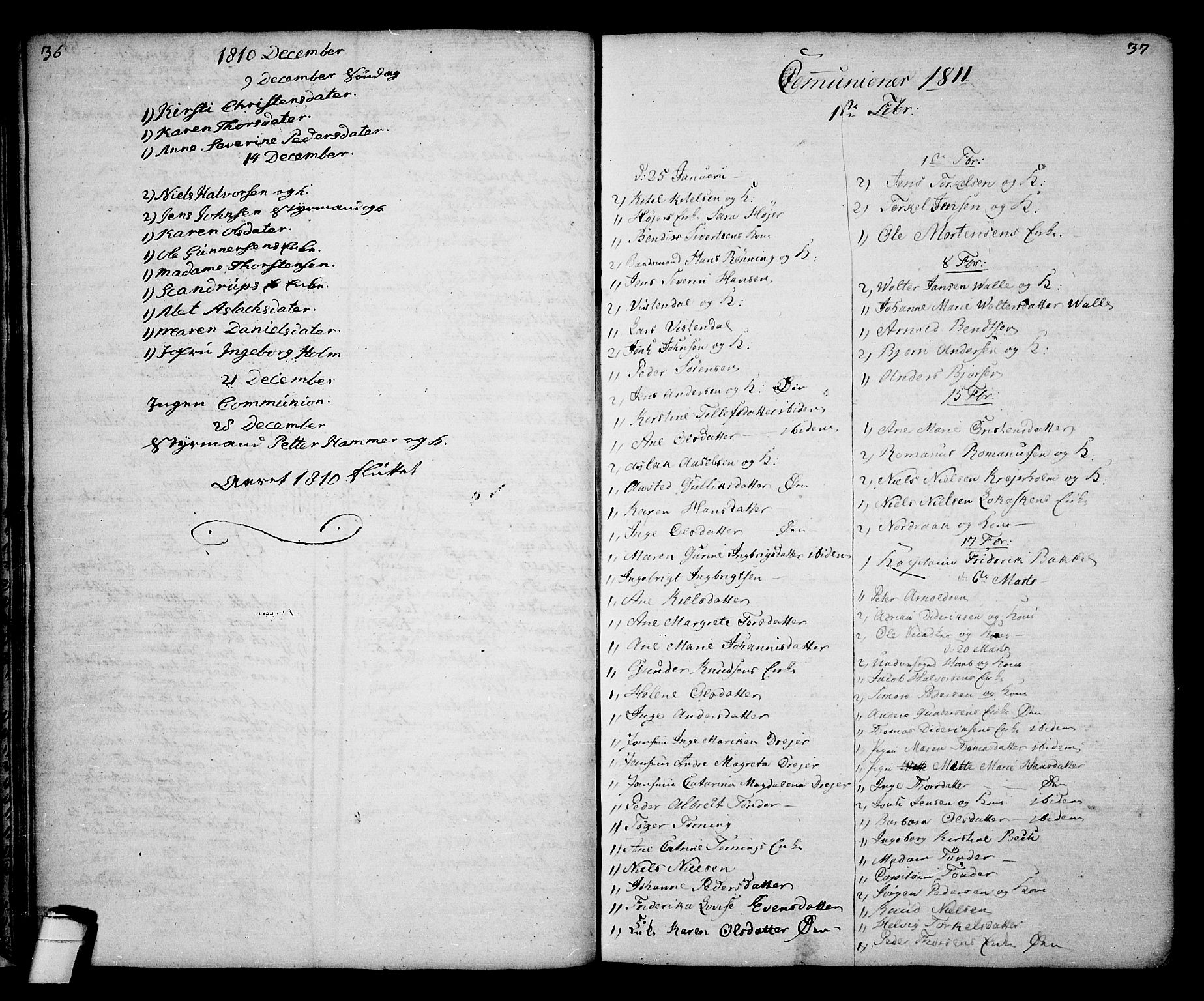 Kragerø kirkebøker, AV/SAKO-A-278/G/Ga/L0001: Parish register (copy) no. 1 /1, 1806-1811, p. 36-37