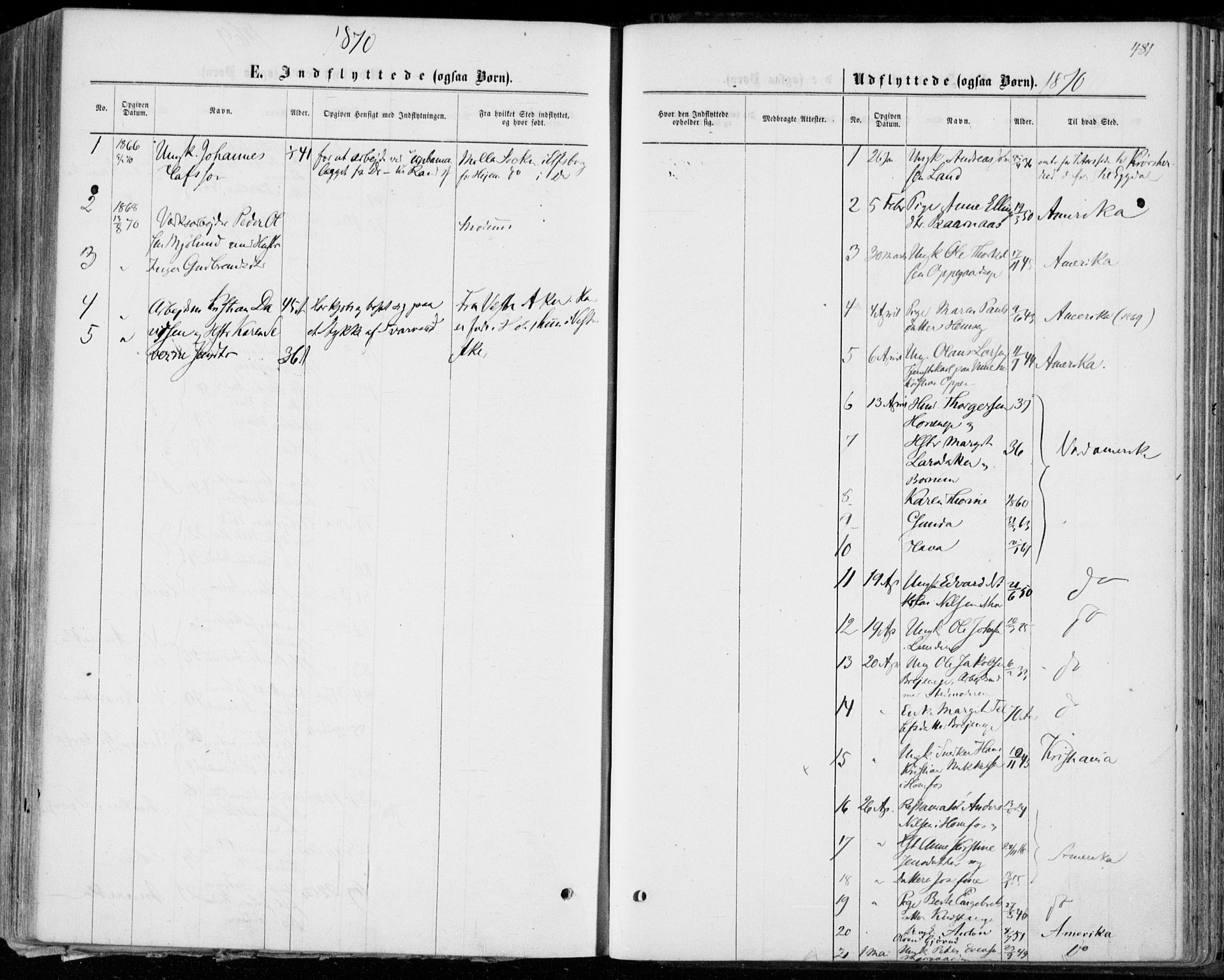 Norderhov kirkebøker, SAKO/A-237/F/Fa/L0013: Parish register (official) no. 13, 1866-1874, p. 481