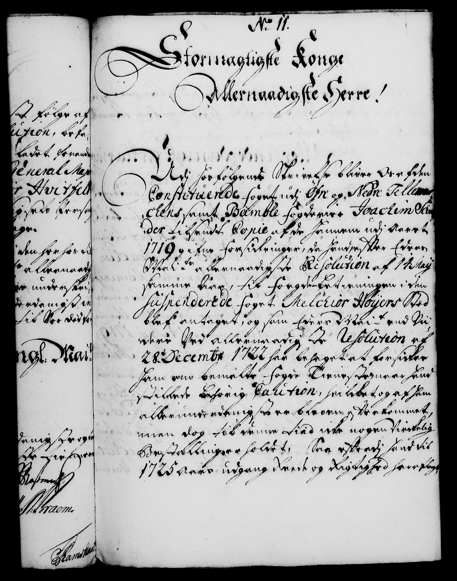Rentekammeret, Kammerkanselliet, RA/EA-3111/G/Gf/Gfa/L0010: Norsk relasjons- og resolusjonsprotokoll (merket RK 52.10), 1727, p. 93