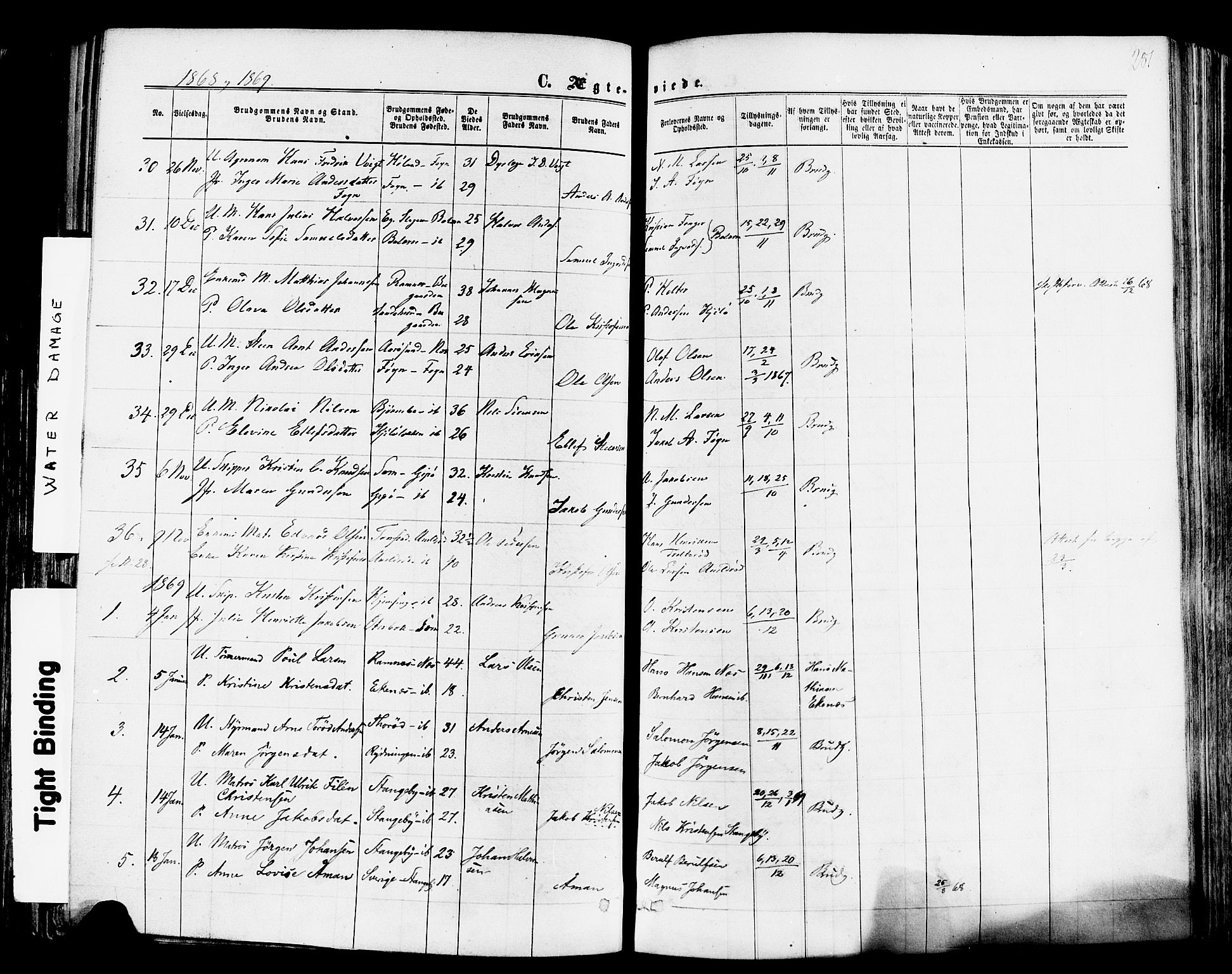 Nøtterøy kirkebøker, SAKO/A-354/F/Fa/L0007: Parish register (official) no. I 7, 1865-1877, p. 281