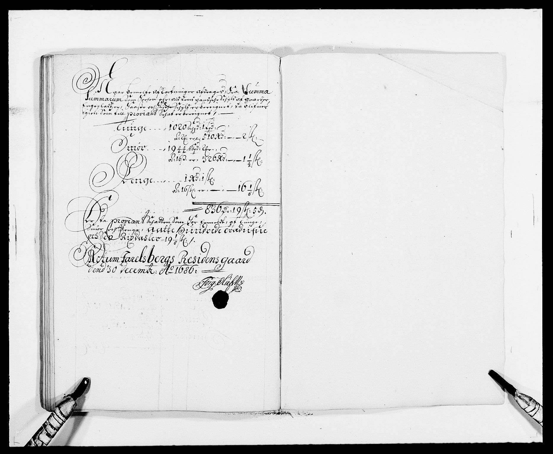 Rentekammeret inntil 1814, Reviderte regnskaper, Fogderegnskap, RA/EA-4092/R32/L1857: Fogderegnskap Jarlsberg grevskap, 1686-1690, p. 187