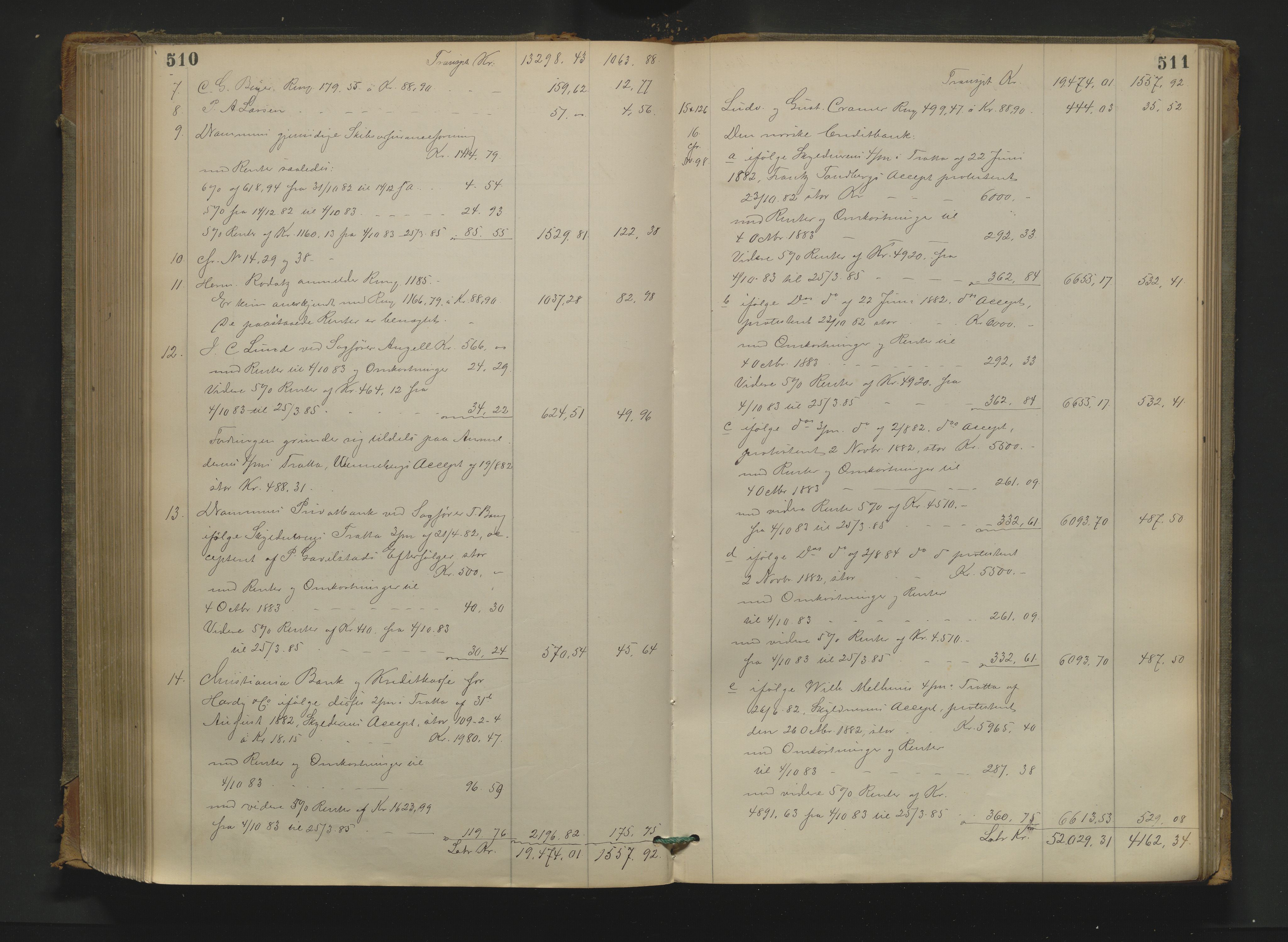Drammen byfogd, AV/SAKO-A-222/H/Hb/Hbd/Hbda/L0005: Skifteutlodningsprotokoll., 1881-1886, p. 510-511