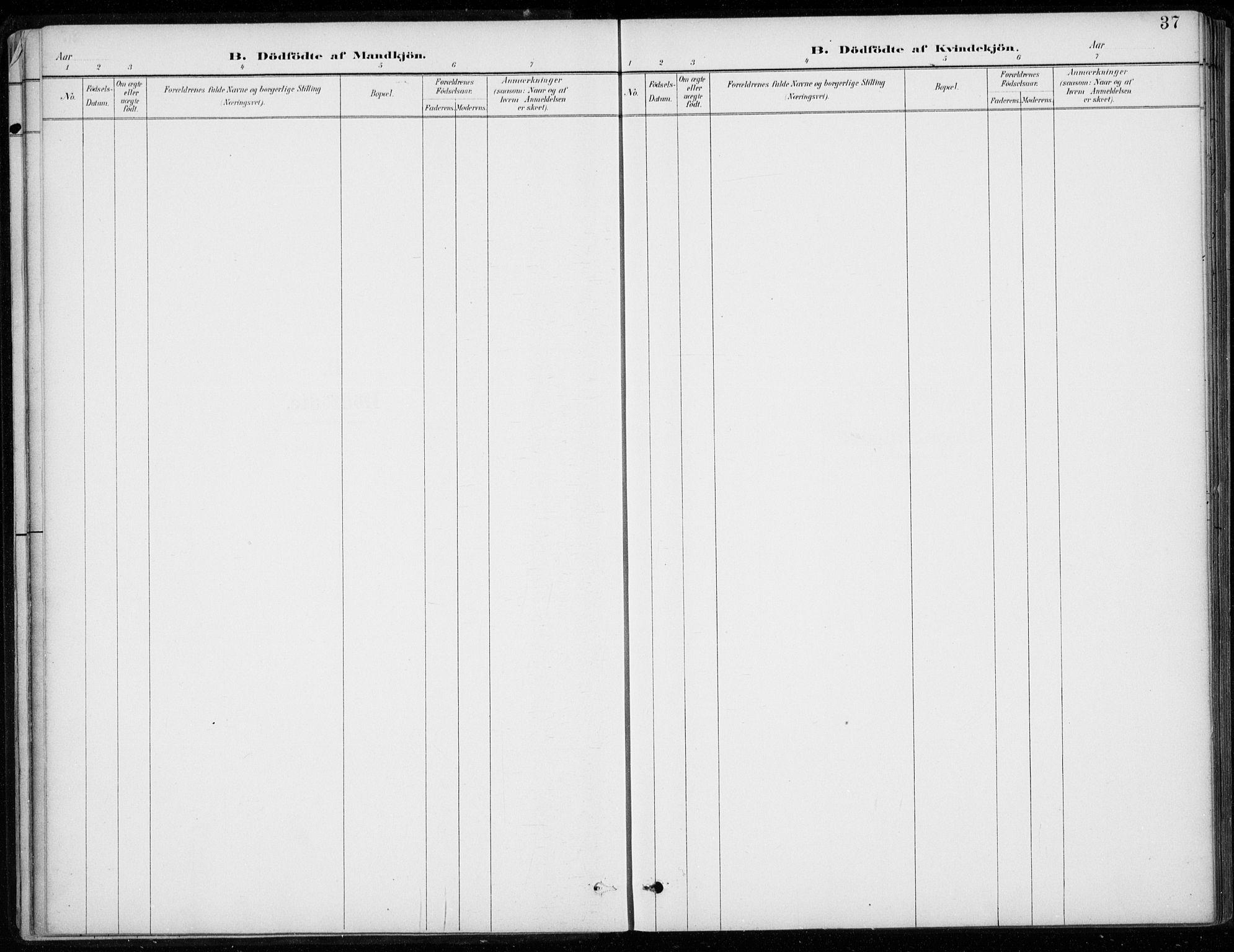 Den norske sjømannsmisjon i utlandet/Bristolhavnene(Cardiff-Swansea), SAB/SAB/PA-0102/H/Ha/Haa/L0002: Parish register (official) no. A 2, 1887-1932, p. 37