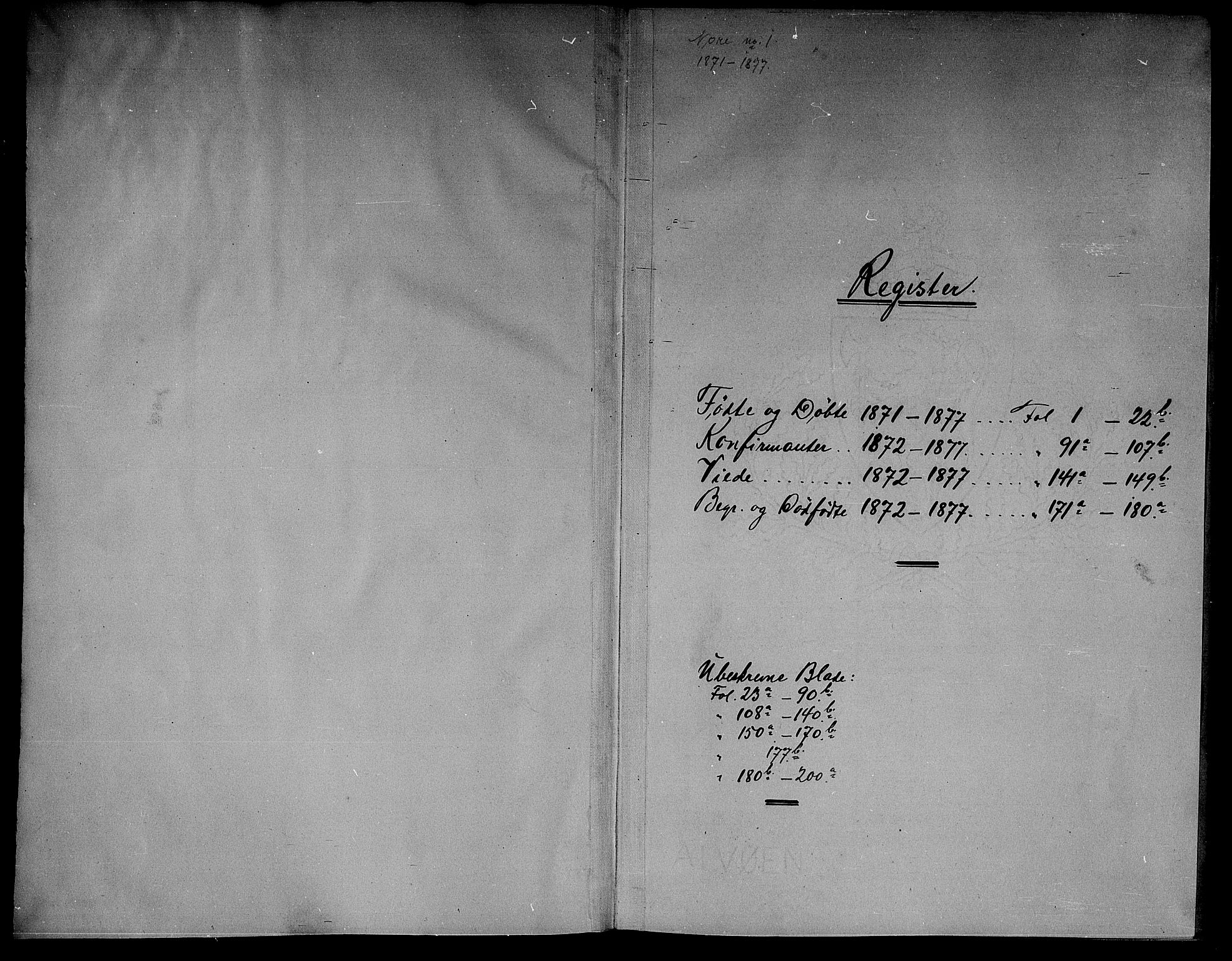 Nore kirkebøker, AV/SAKO-A-238/G/Ga/L0001: Parish register (copy) no. I 1, 1872-1877