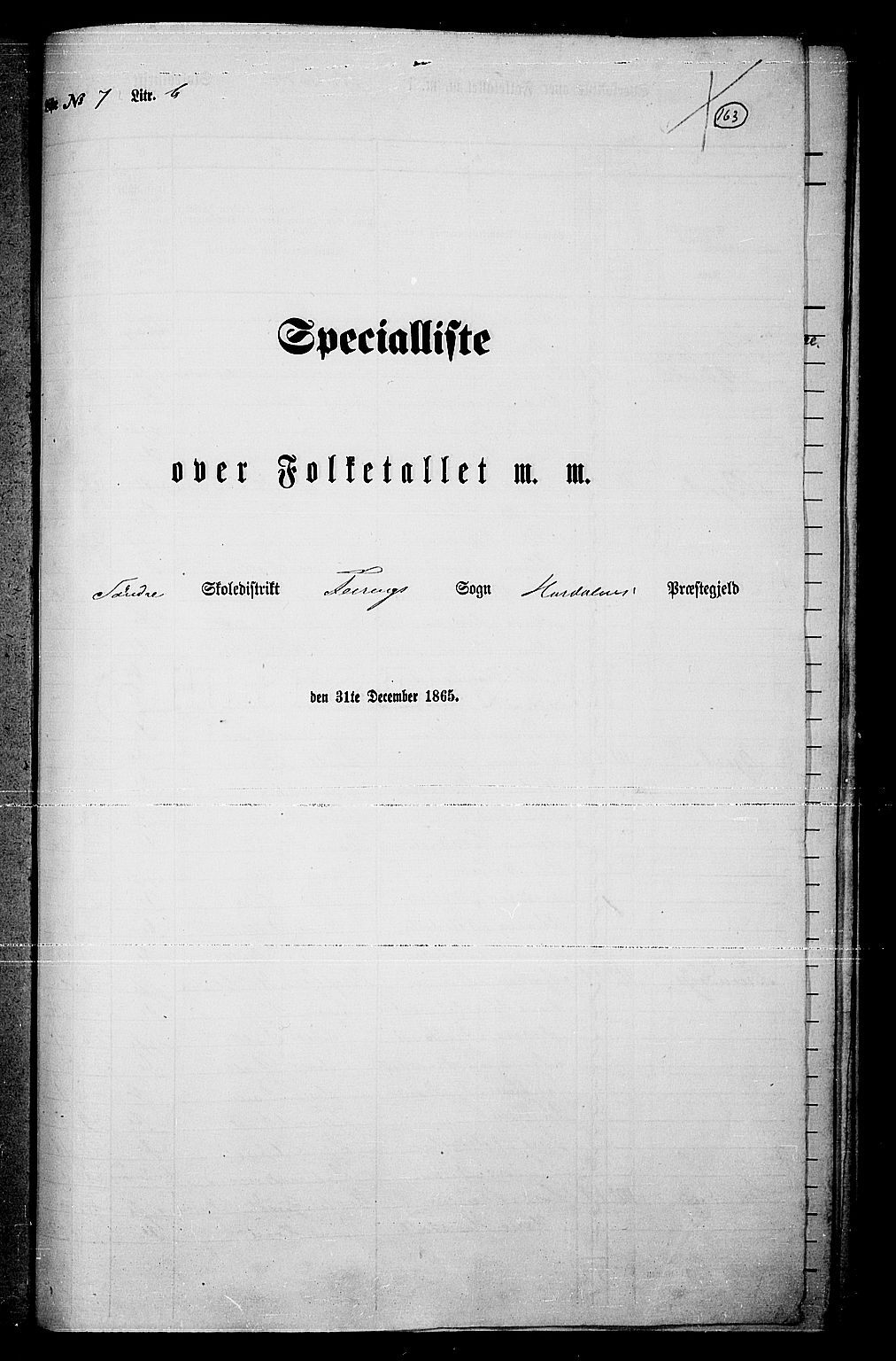 RA, 1865 census for Hurdal, 1865, p. 134