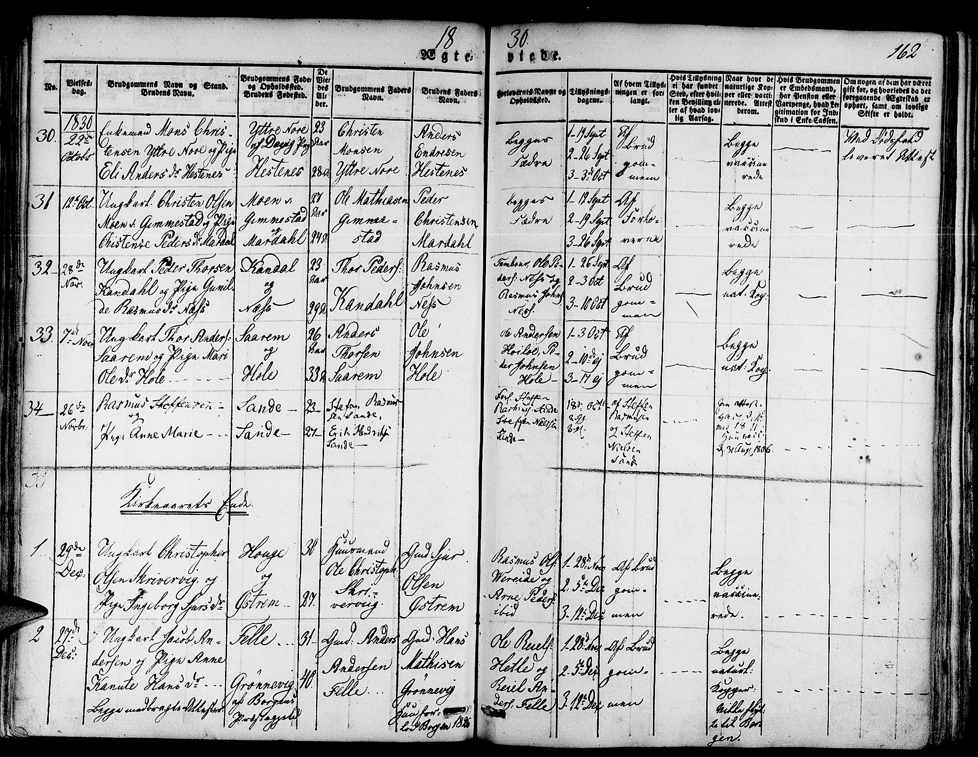 Gloppen sokneprestembete, AV/SAB-A-80101/H/Haa/Haaa/L0007: Parish register (official) no. A 7, 1827-1837, p. 163