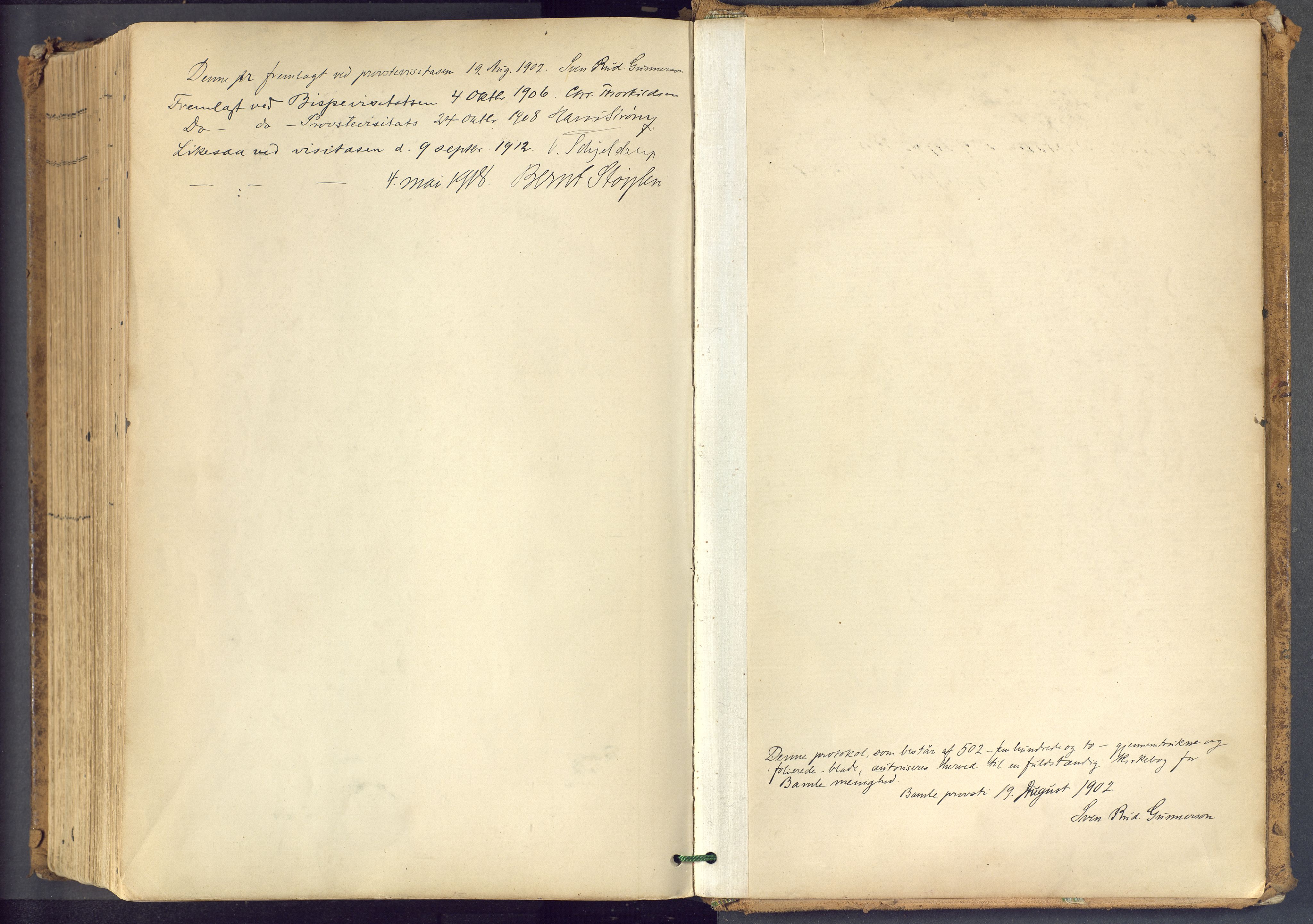 Bamble kirkebøker, AV/SAKO-A-253/F/Fa/L0009: Parish register (official) no. I 9, 1901-1917