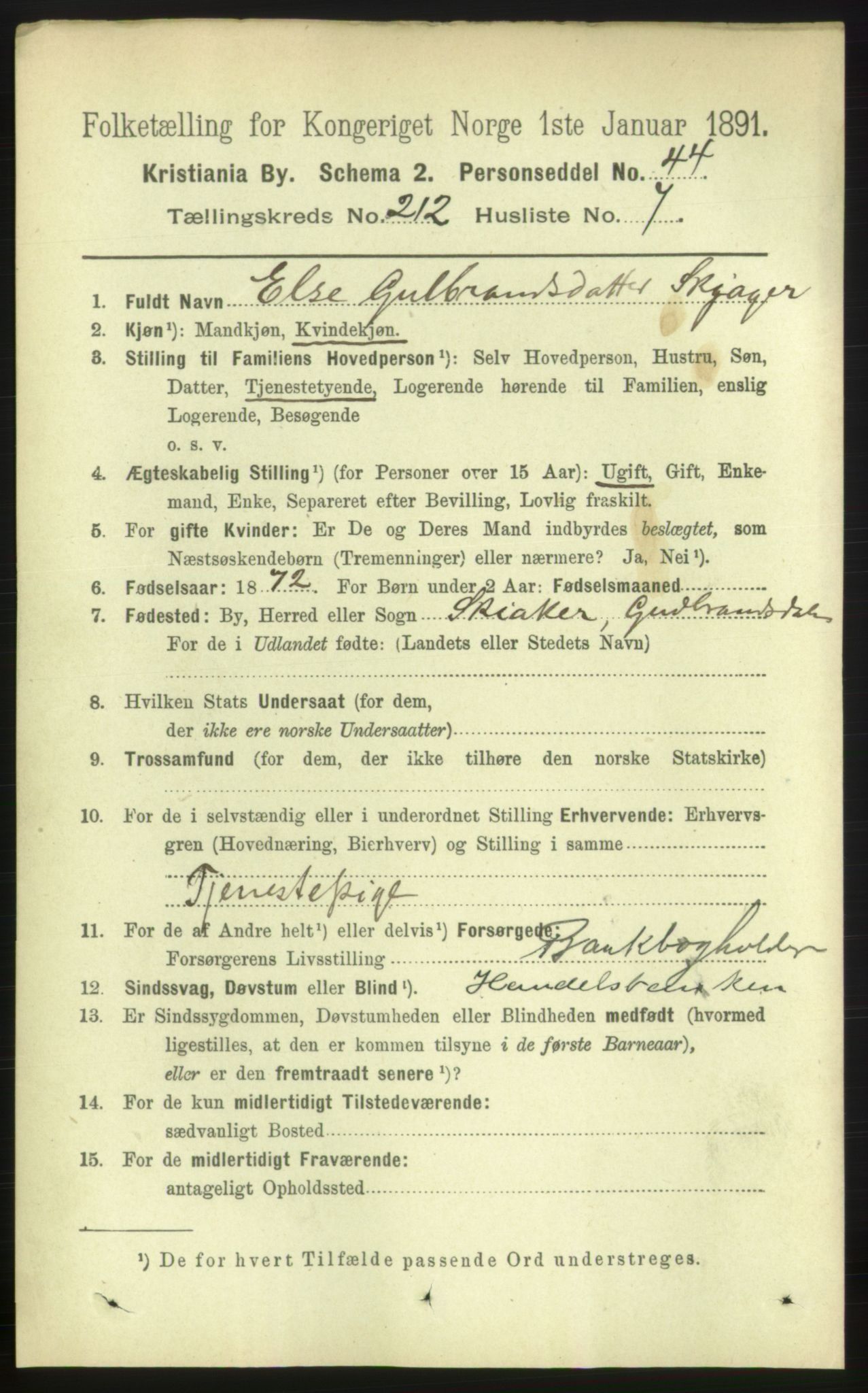 RA, 1891 census for 0301 Kristiania, 1891, p. 126675