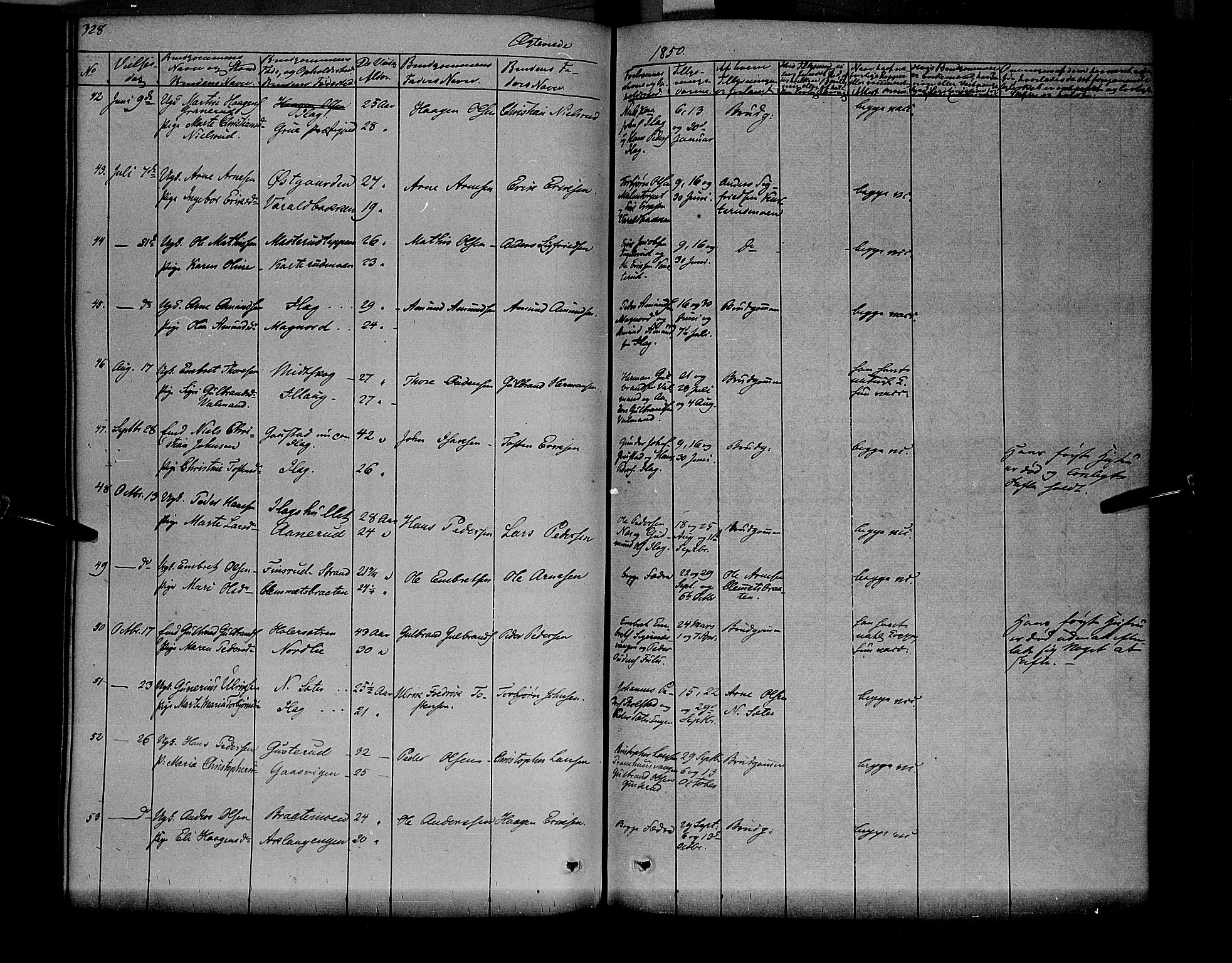 Vinger prestekontor, AV/SAH-PREST-024/H/Ha/Haa/L0009: Parish register (official) no. 9, 1847-1855, p. 328