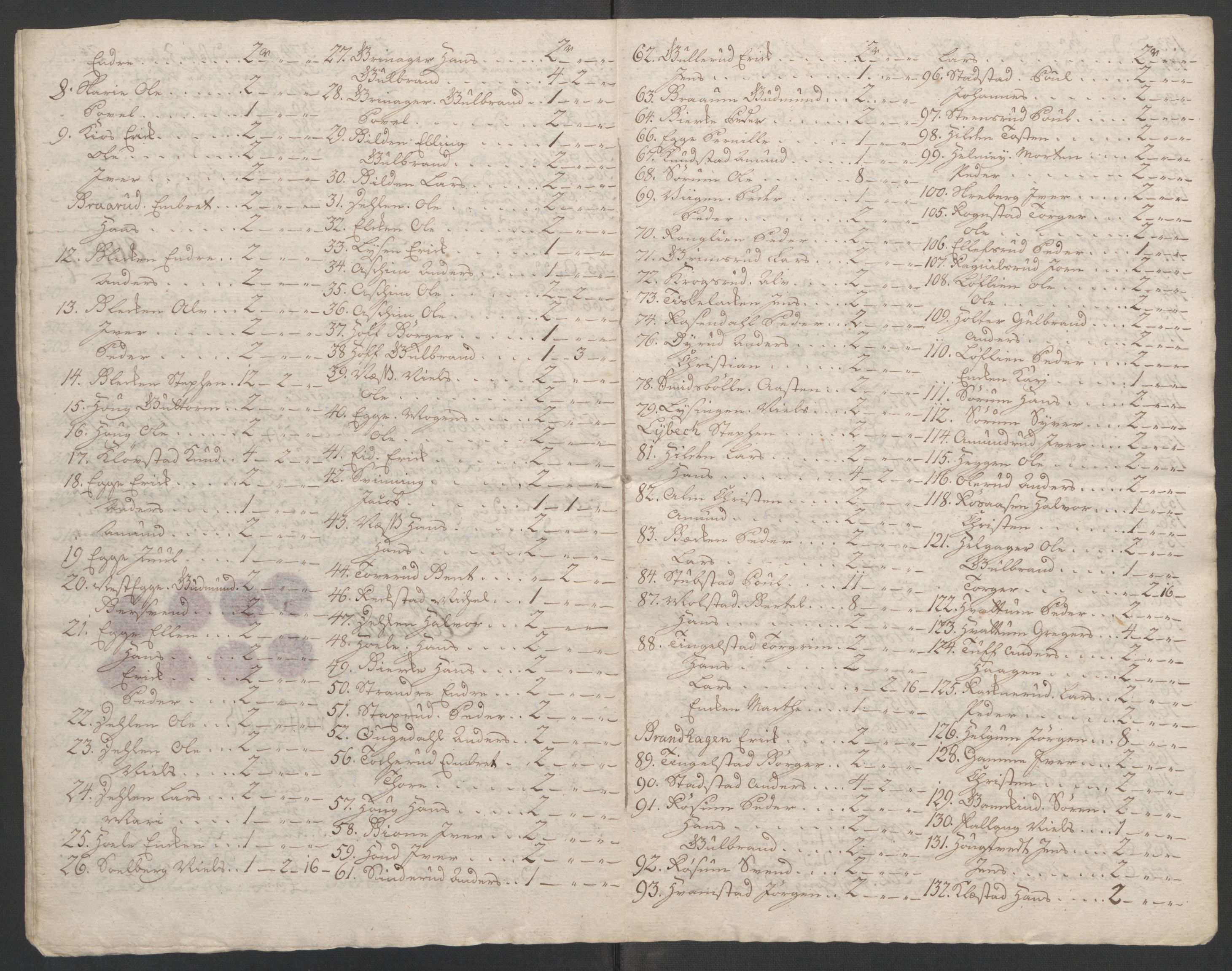 Rentekammeret inntil 1814, Reviderte regnskaper, Fogderegnskap, RA/EA-4092/R19/L1399: Fogderegnskap Toten, Hadeland og Vardal, 1762-1783, p. 181