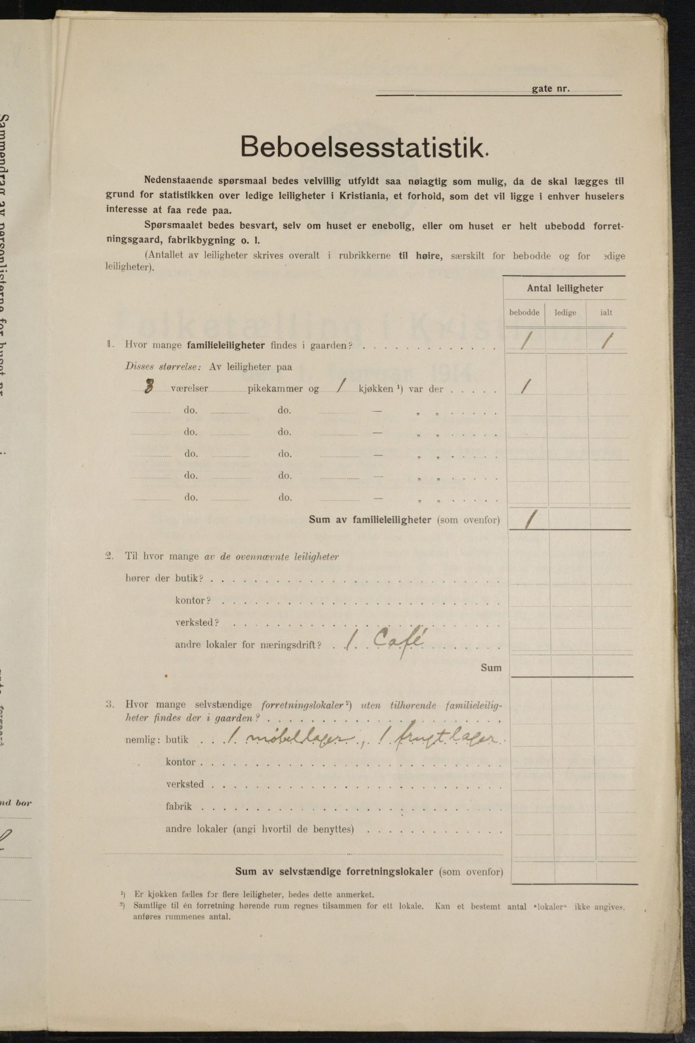 OBA, Municipal Census 1914 for Kristiania, 1914, p. 68396