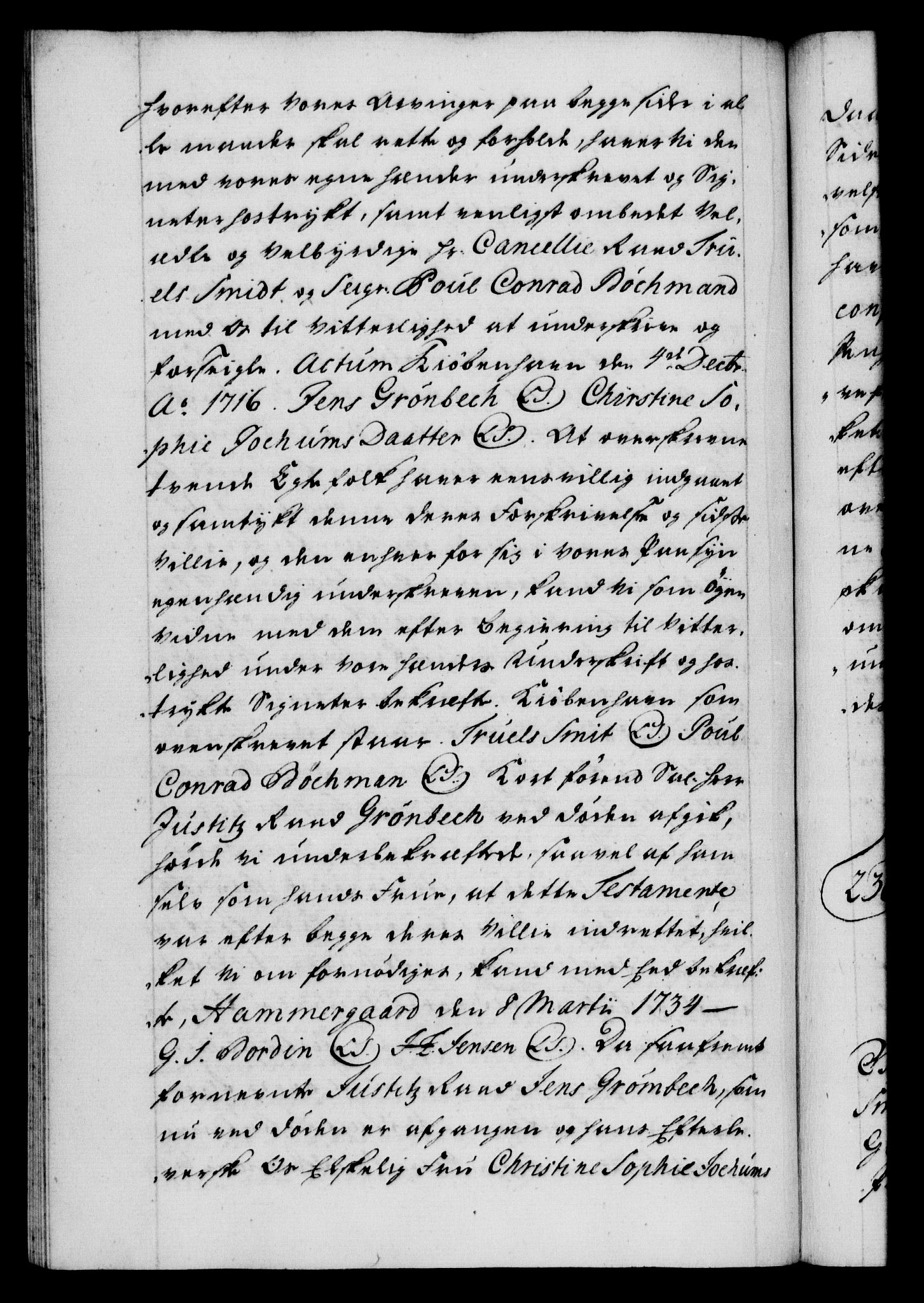 Danske Kanselli 1572-1799, AV/RA-EA-3023/F/Fc/Fca/Fcaa/L0028: Norske registre, 1733-1734, p. 498b