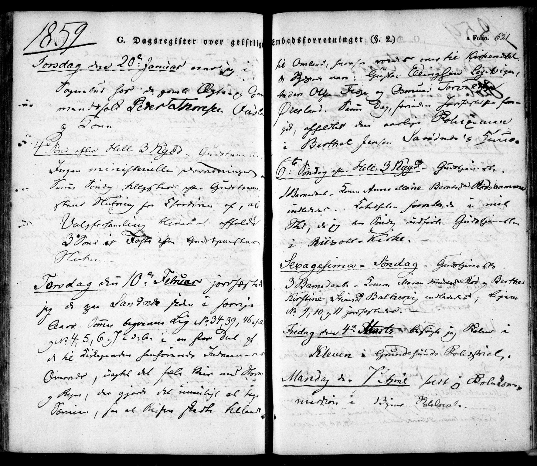 Søndeled sokneprestkontor, AV/SAK-1111-0038/F/Fa/L0002: Parish register (official) no. A 2, 1839-1860, p. 621