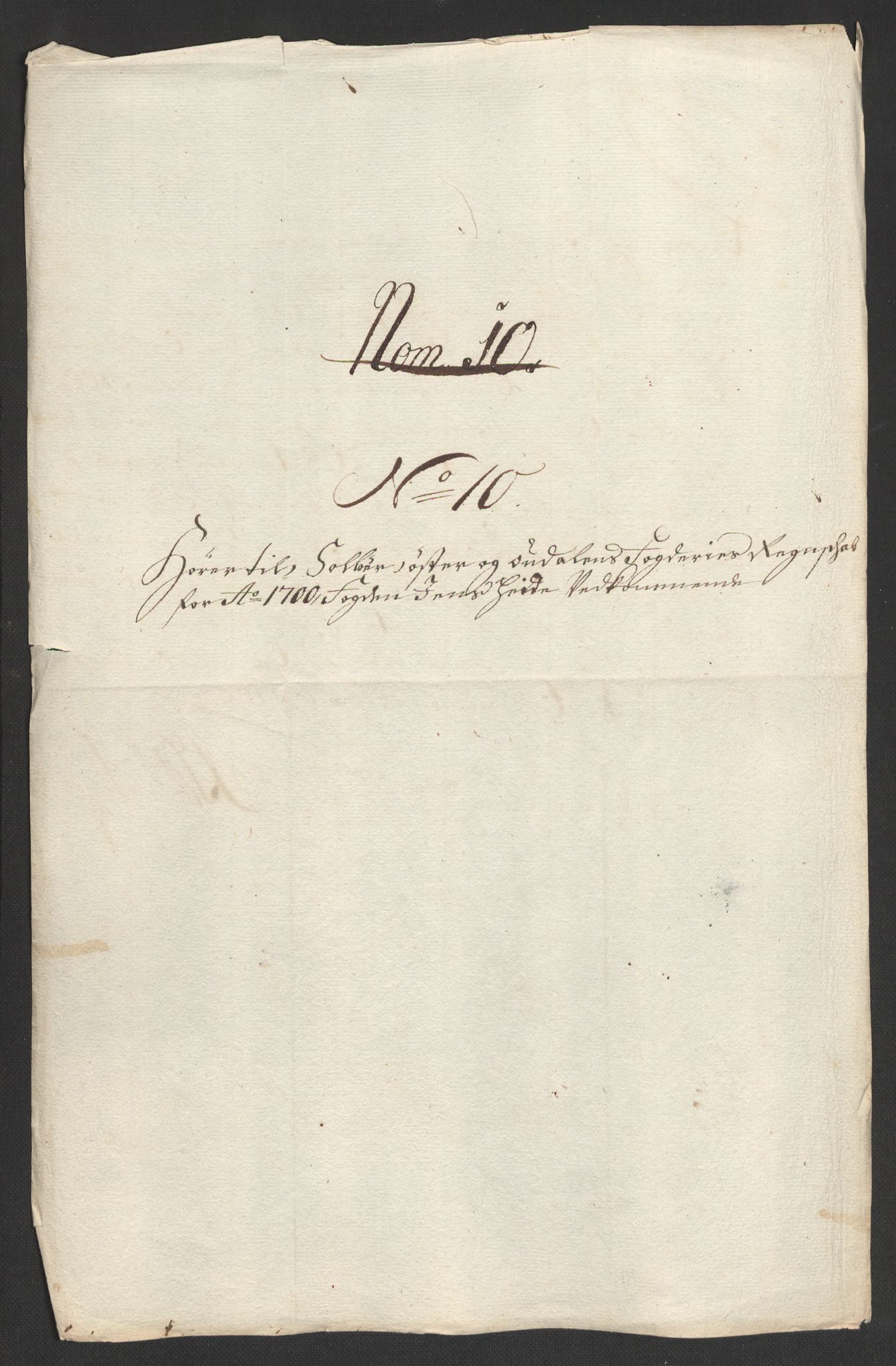 Rentekammeret inntil 1814, Reviderte regnskaper, Fogderegnskap, RA/EA-4092/R13/L0838: Fogderegnskap Solør, Odal og Østerdal, 1700, p. 195