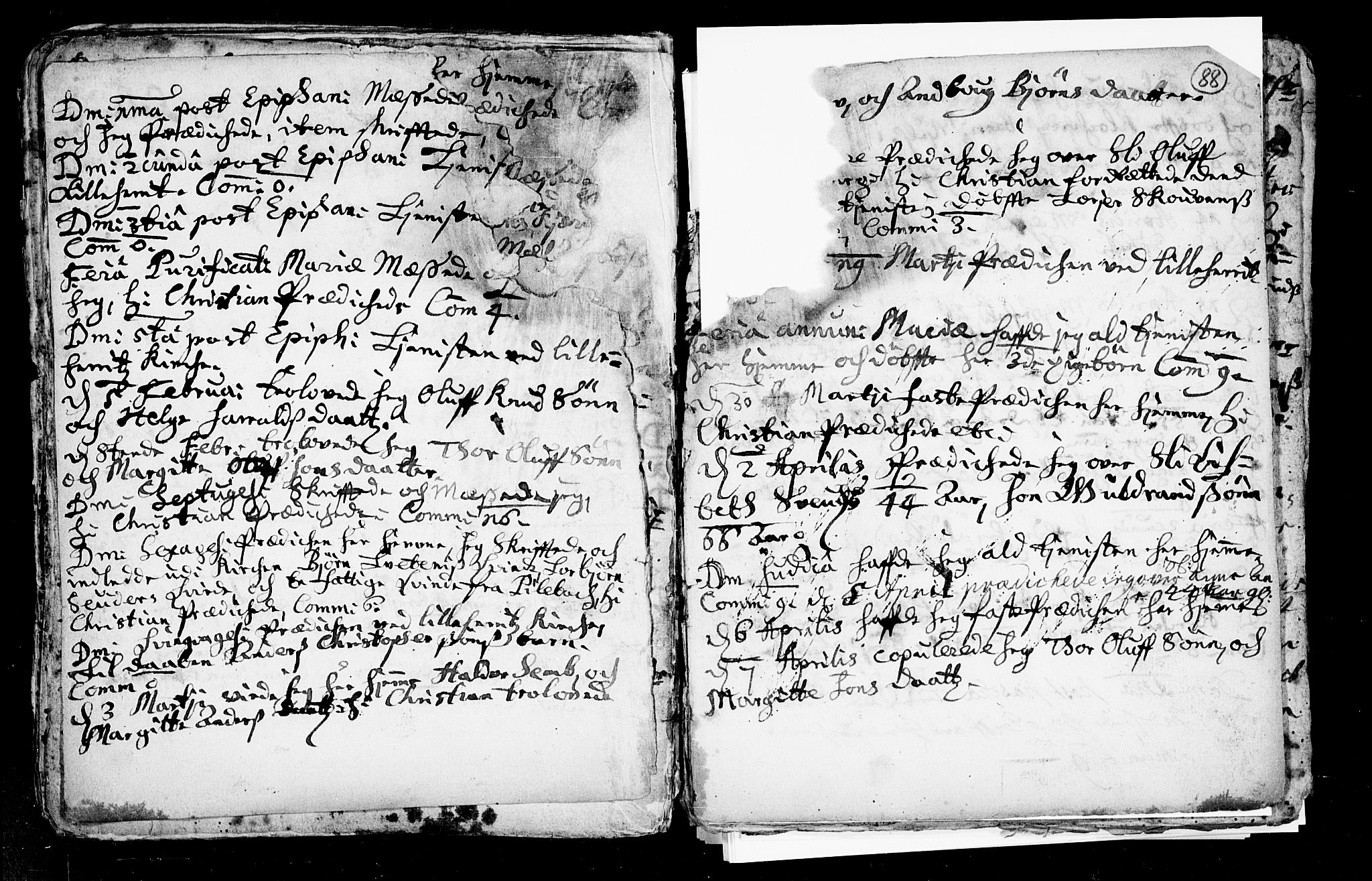 Heddal kirkebøker, SAKO/A-268/F/Fa/L0002: Parish register (official) no. I 2, 1699-1722, p. 88