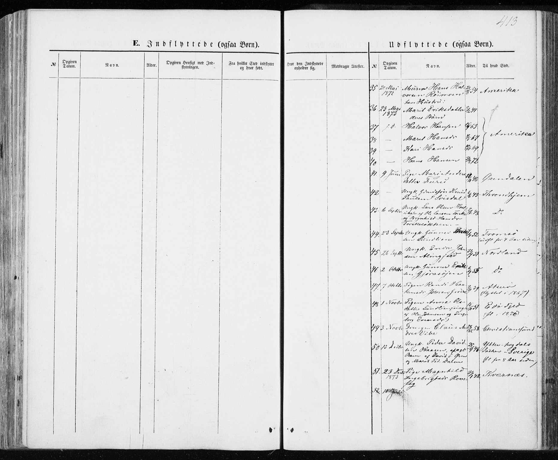 Ministerialprotokoller, klokkerbøker og fødselsregistre - Møre og Romsdal, AV/SAT-A-1454/590/L1013: Parish register (official) no. 590A05, 1847-1877, p. 413