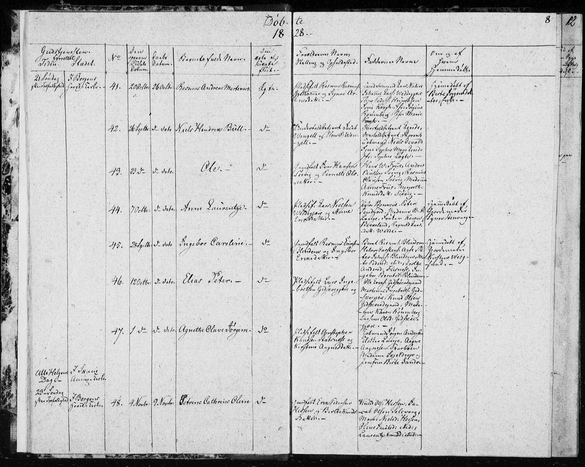 Ministerialprotokoller, klokkerbøker og fødselsregistre - Møre og Romsdal, AV/SAT-A-1454/528/L0413: Curate's parish register no. 528B01, 1828-1832, p. 8