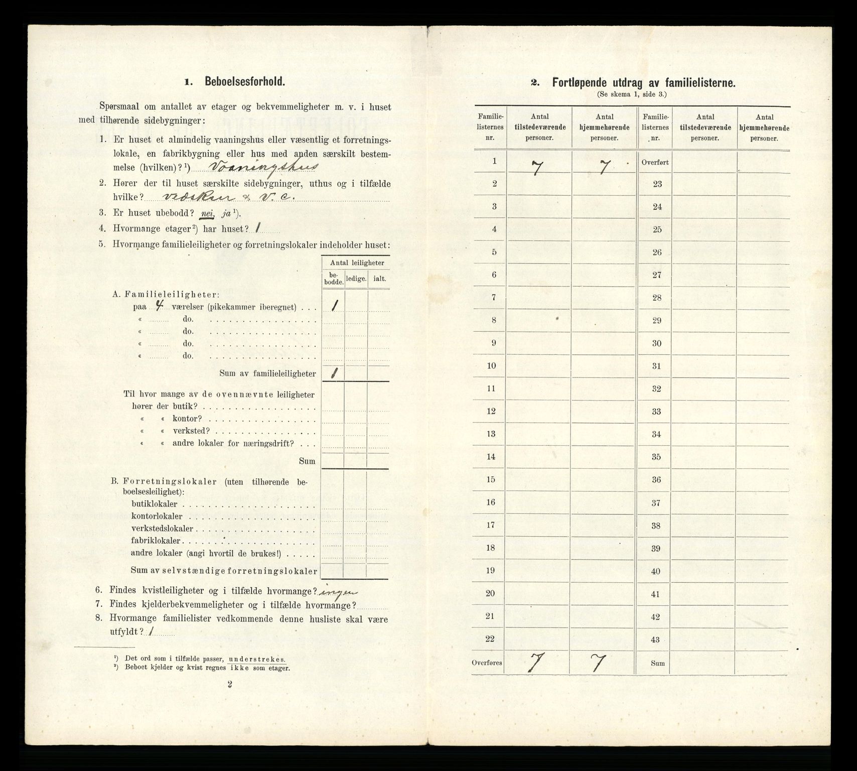 RA, 1910 census for Larvik, 1910, p. 6306