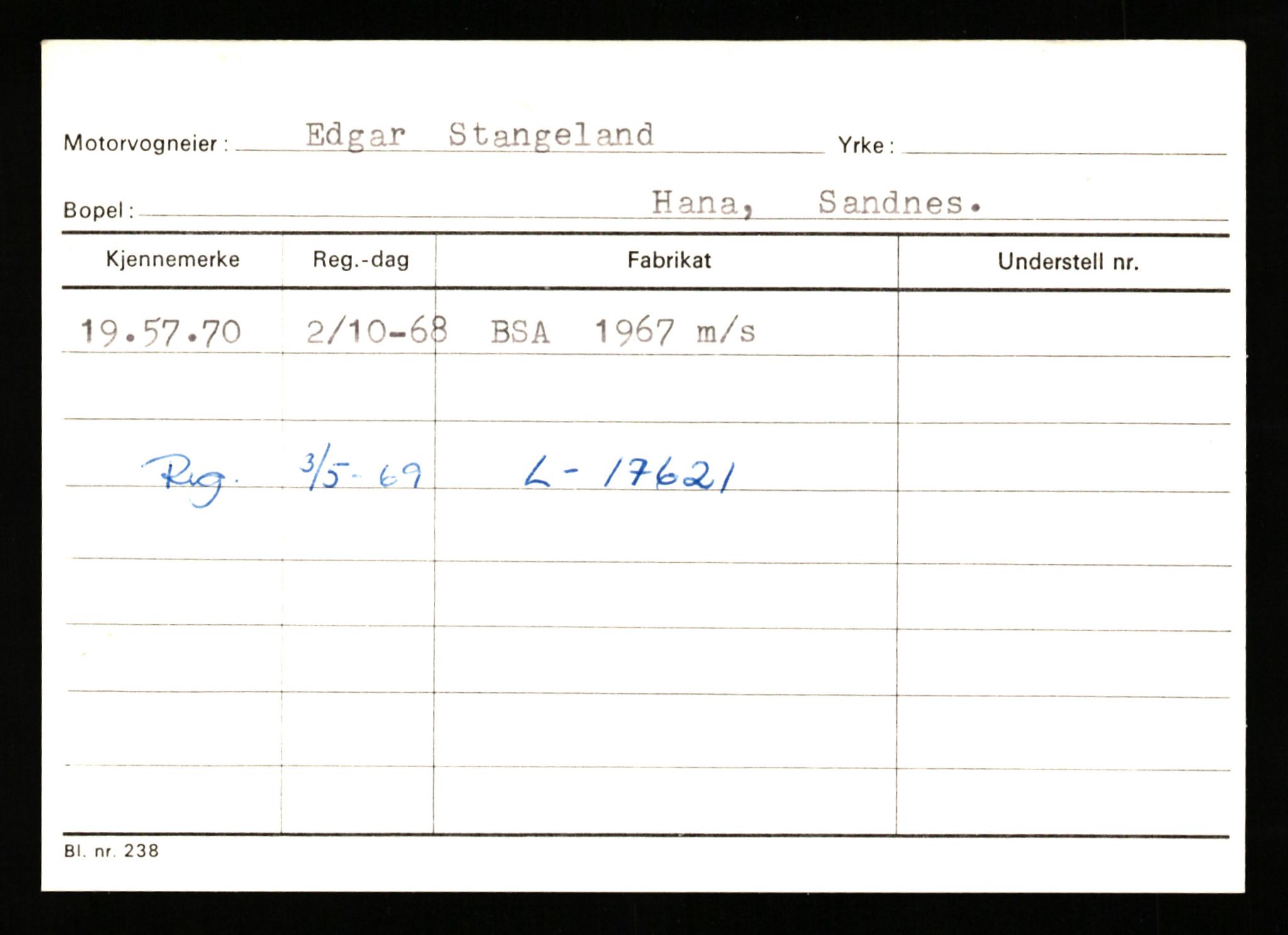 Stavanger trafikkstasjon, AV/SAST-A-101942/0/G/L0010: Registreringsnummer: 130000 - 239953, 1930-1971, p. 2271