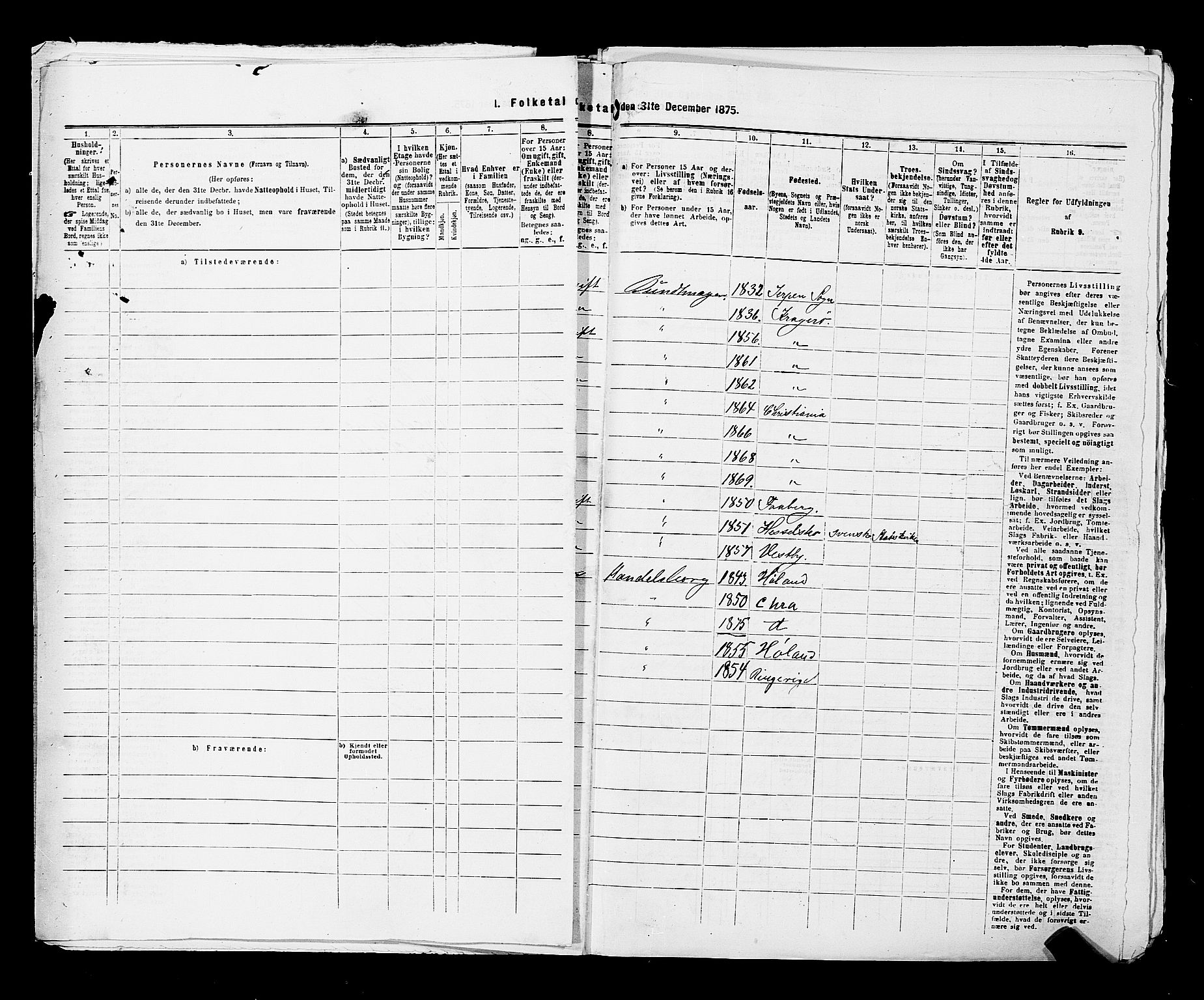 RA, 1875 census for 0301 Kristiania, 1875, p. 898