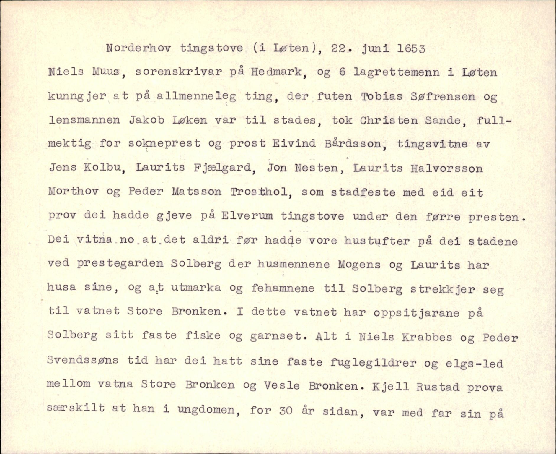 Riksarkivets diplomsamling, AV/RA-EA-5965/F35/F35k/L0002: Regestsedler: Prestearkiver fra Hedmark, Oppland, Buskerud og Vestfold, p. 41