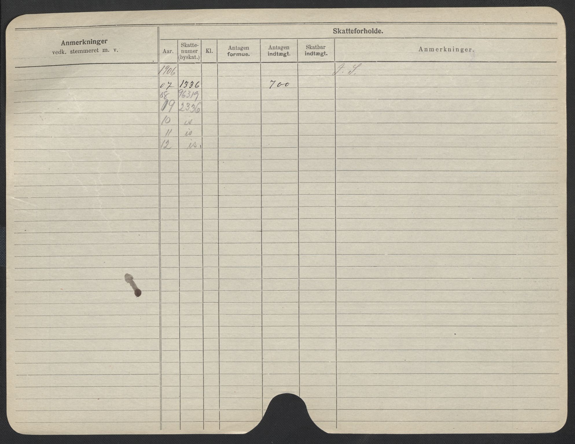 Oslo folkeregister, Registerkort, SAO/A-11715/F/Fa/Fac/L0011: Menn, 1906-1914, p. 800b