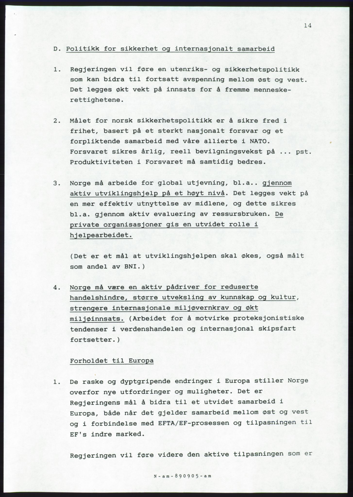 Forhandlingsmøtene 1989 mellom Høyre, KrF og Senterpartiet om dannelse av regjering, AV/RA-PA-0697/A/L0001: Forhandlingsprotokoll med vedlegg, 1989, p. 465