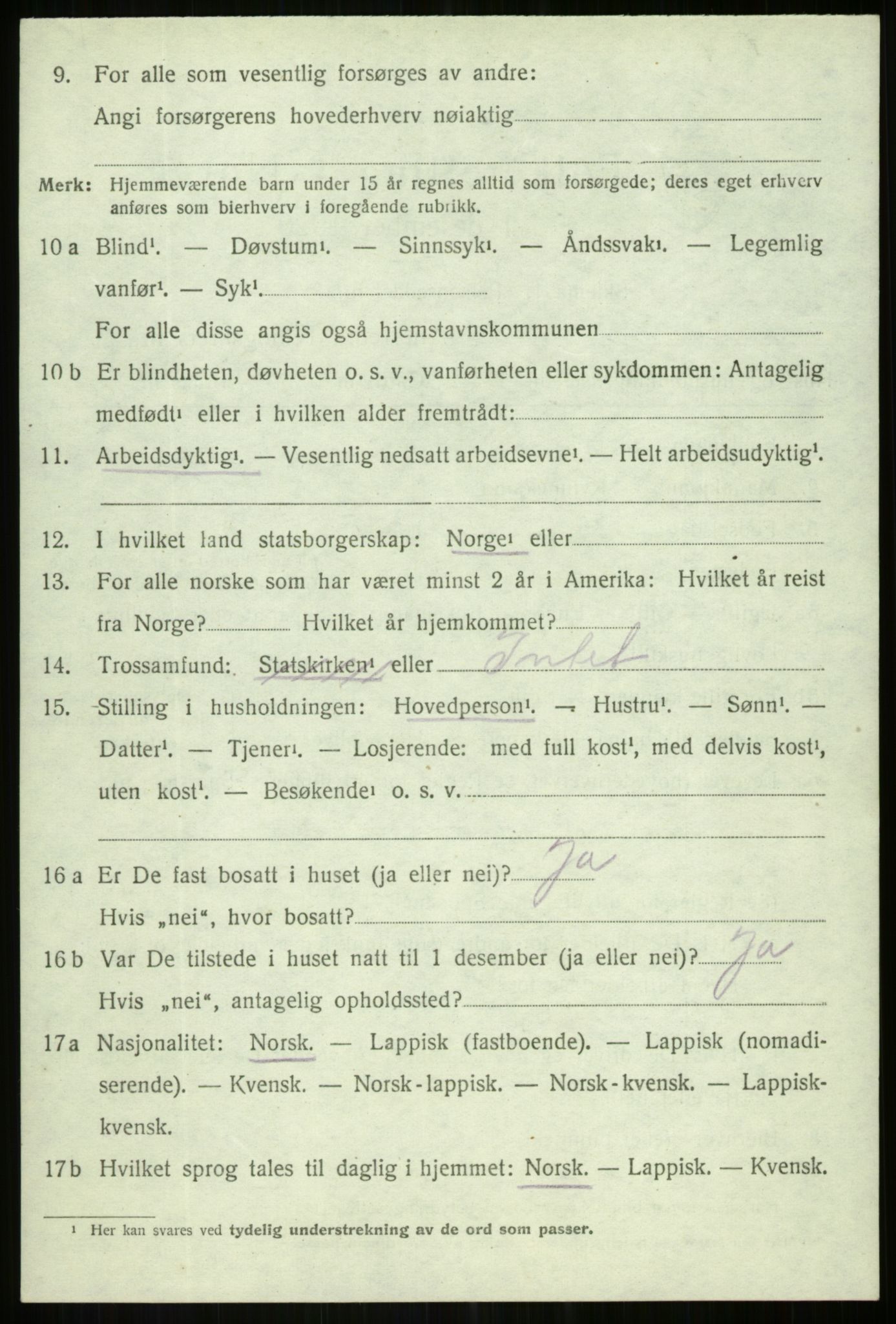 SATØ, 1920 census for Lenvik, 1920, p. 2653