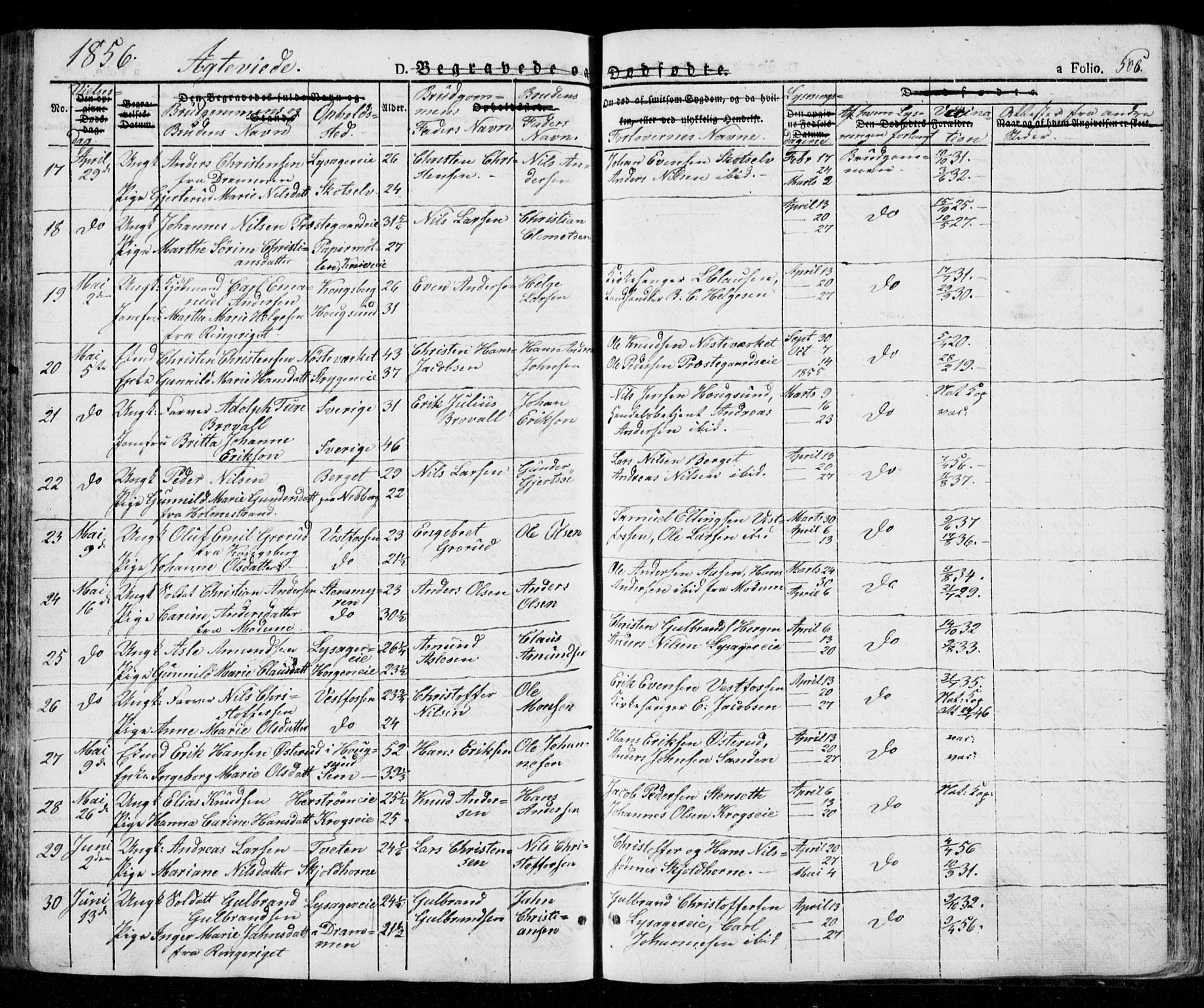Eiker kirkebøker, AV/SAKO-A-4/G/Ga/L0002: Parish register (copy) no. I 2, 1832-1856, p. 505