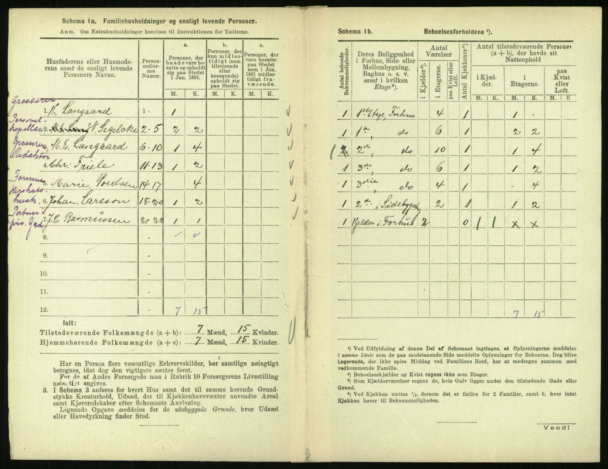 RA, 1891 census for 0301 Kristiania, 1891, p. 42446