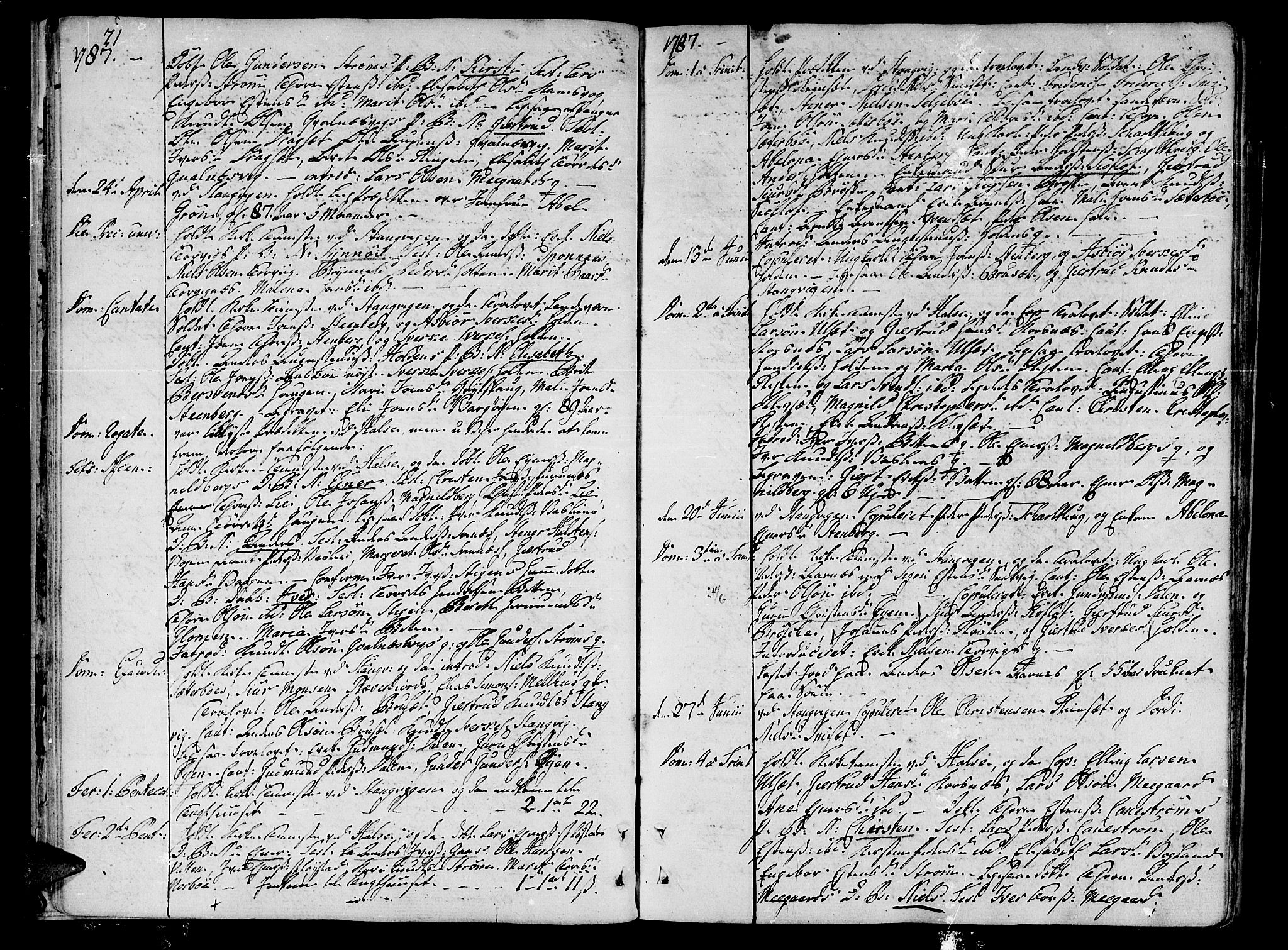Ministerialprotokoller, klokkerbøker og fødselsregistre - Møre og Romsdal, SAT/A-1454/592/L1022: Parish register (official) no. 592A01, 1784-1819, p. 21